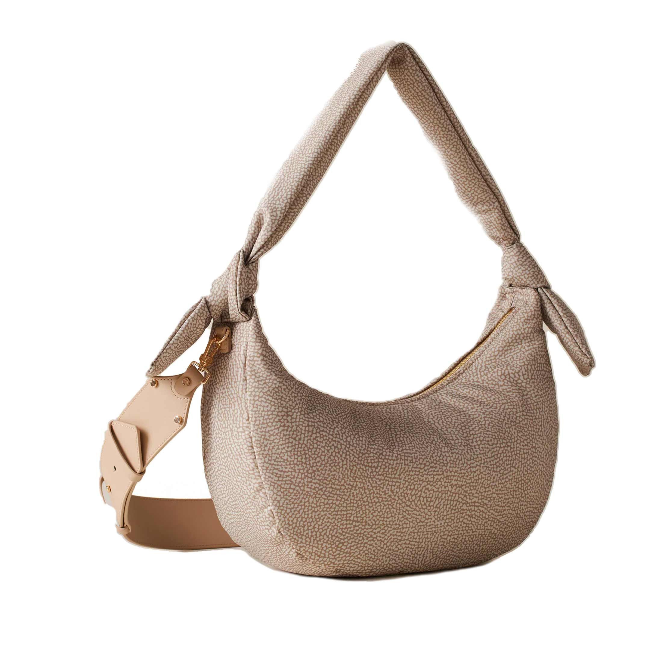 Borbonese hobo lover medium in tessuto riciclato op da donna