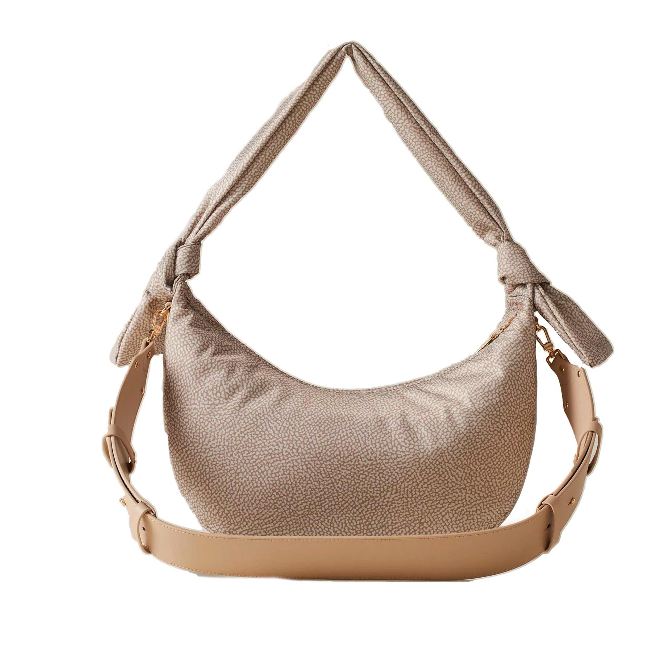 Borbonese hobo lover medium in tessuto riciclato op da donna