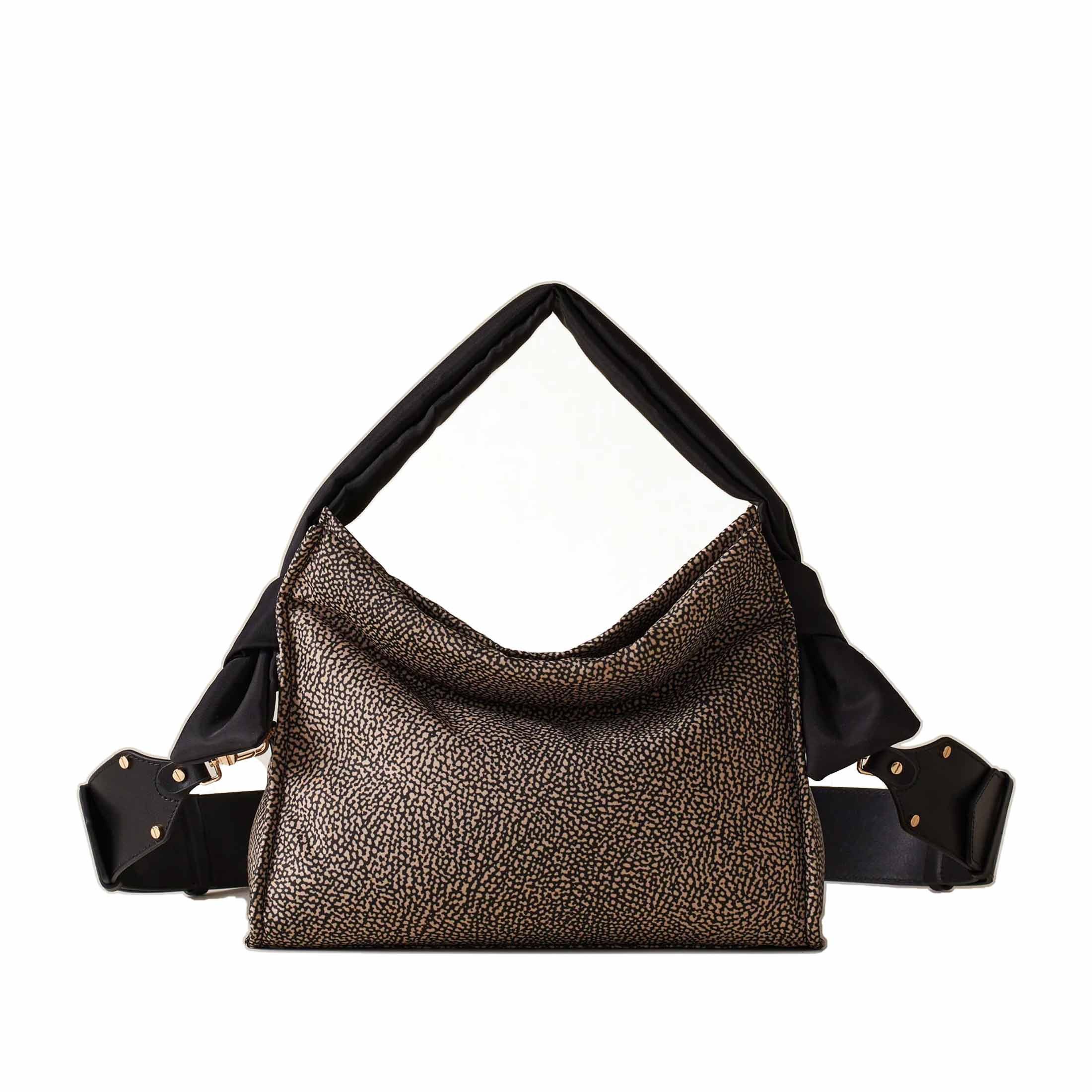 Borbonese hobo lover small in tessuto riciclato op da donna