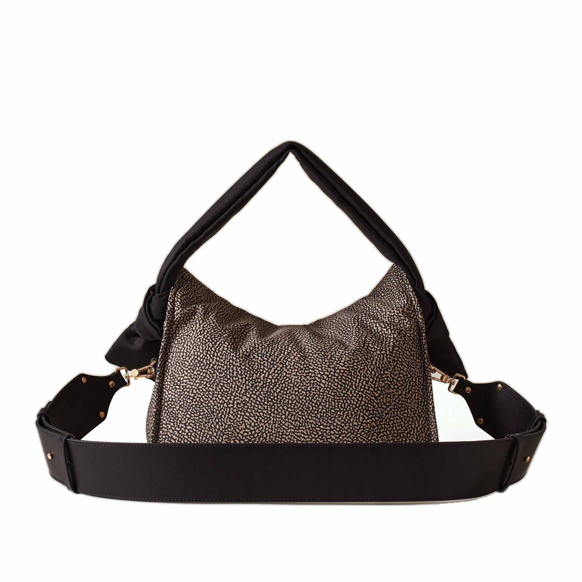 Borbonese hobo lover small in tessuto riciclato op da donna