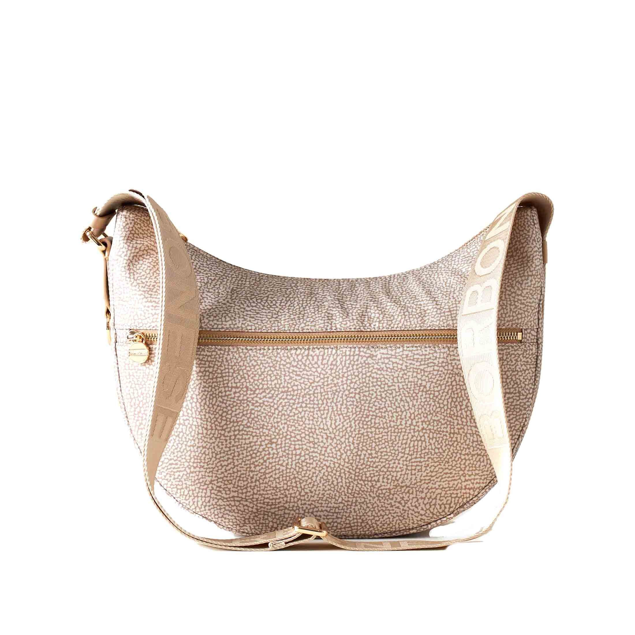 Borbonese luna bag middle in tessuto riciclato op da donna