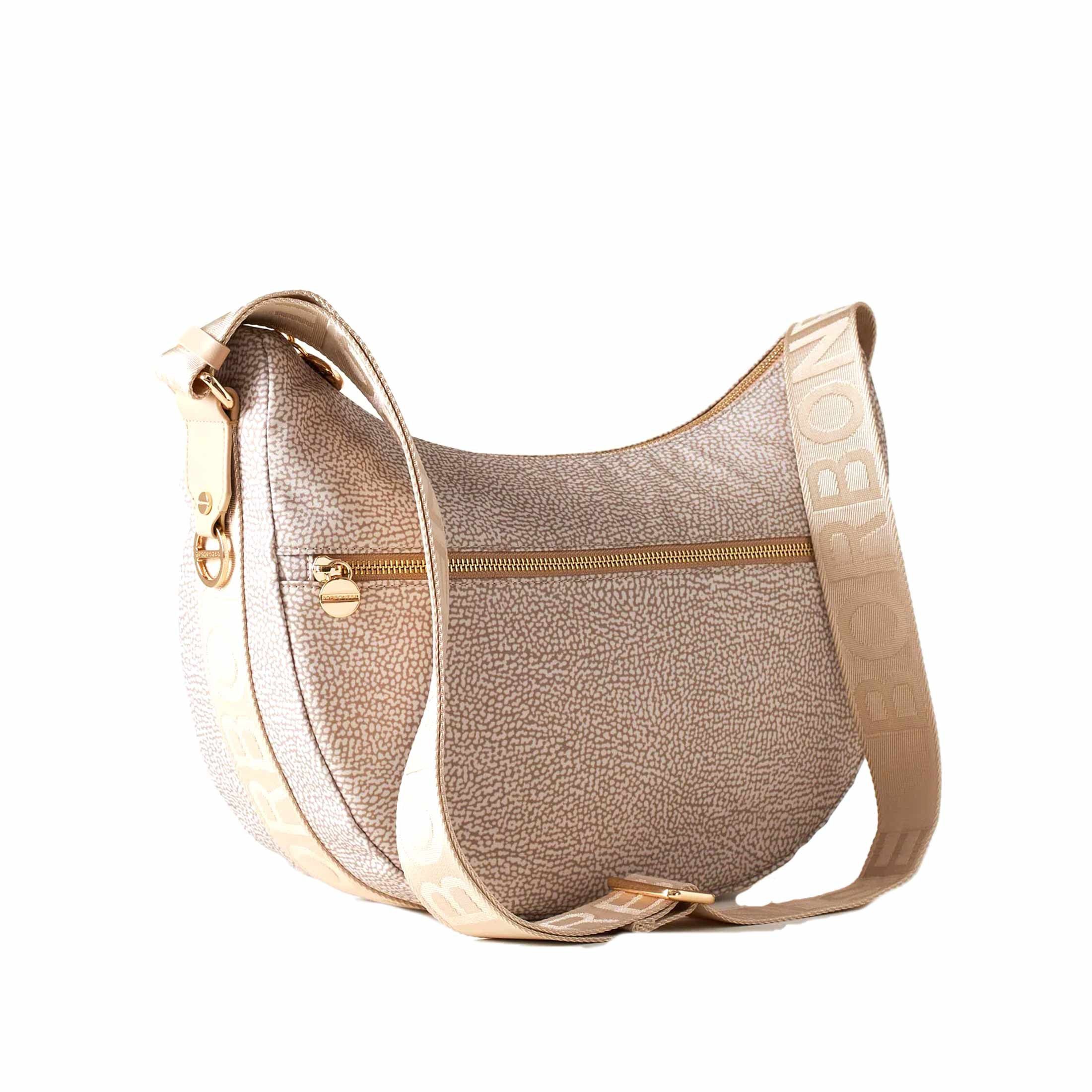 Borbonese luna bag middle in tessuto riciclato op da donna