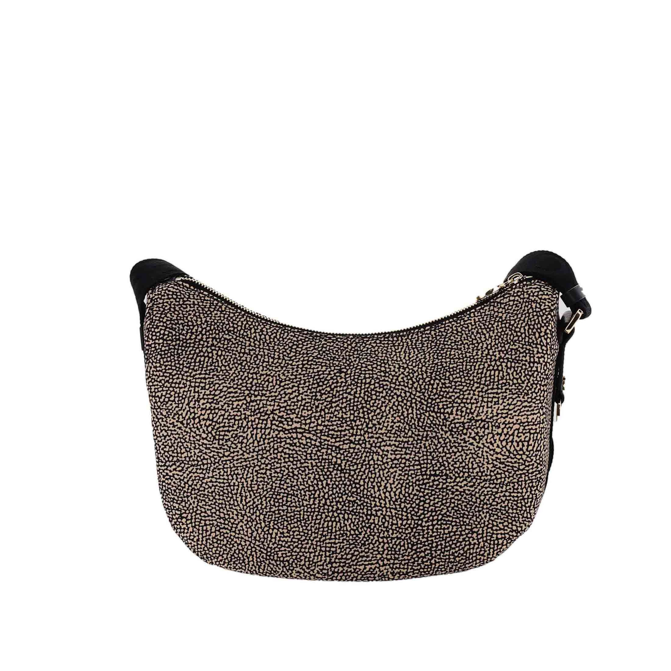 Borbonese luna bag small in nylon op riciclato e pelle da donna
