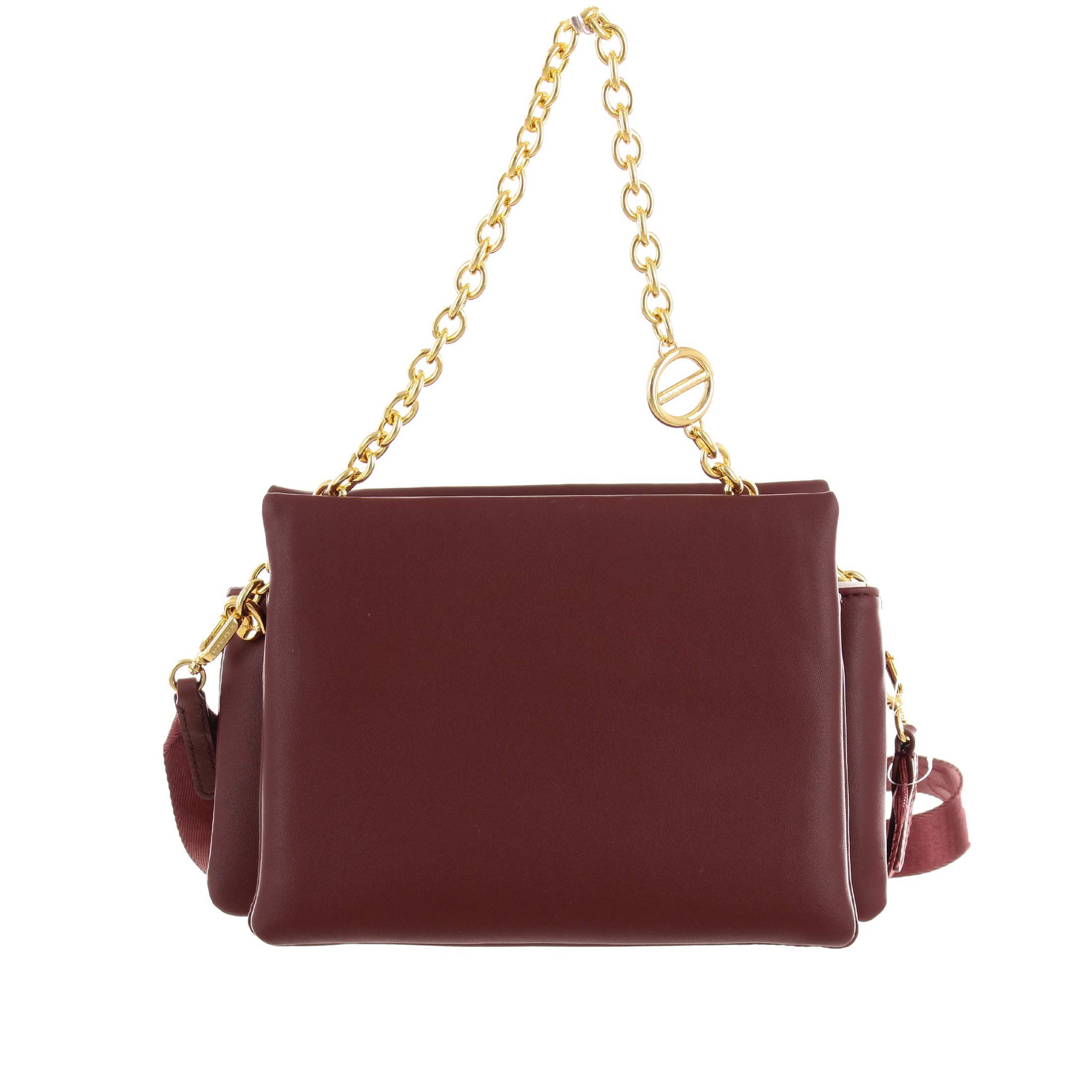 Borbonese mini borsa cross over trifolder in pelle  da donna