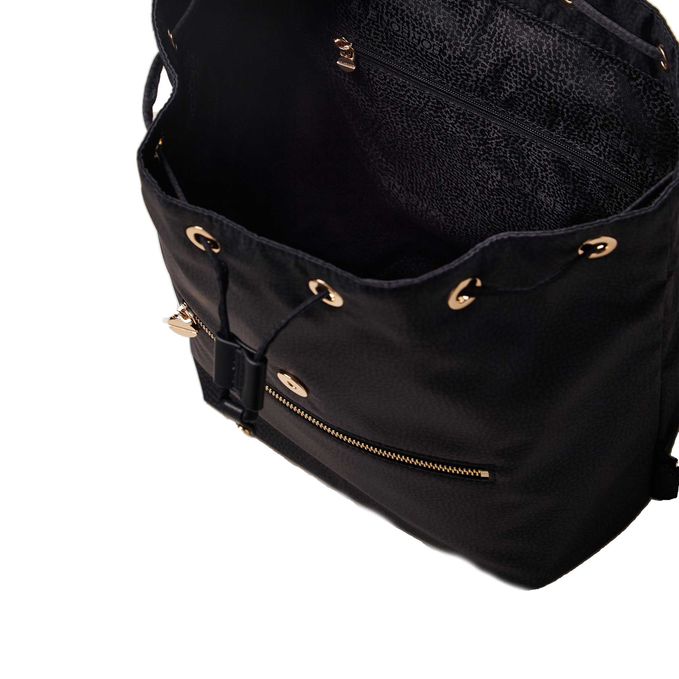 Zaino borbonese nero pelle new arrivals