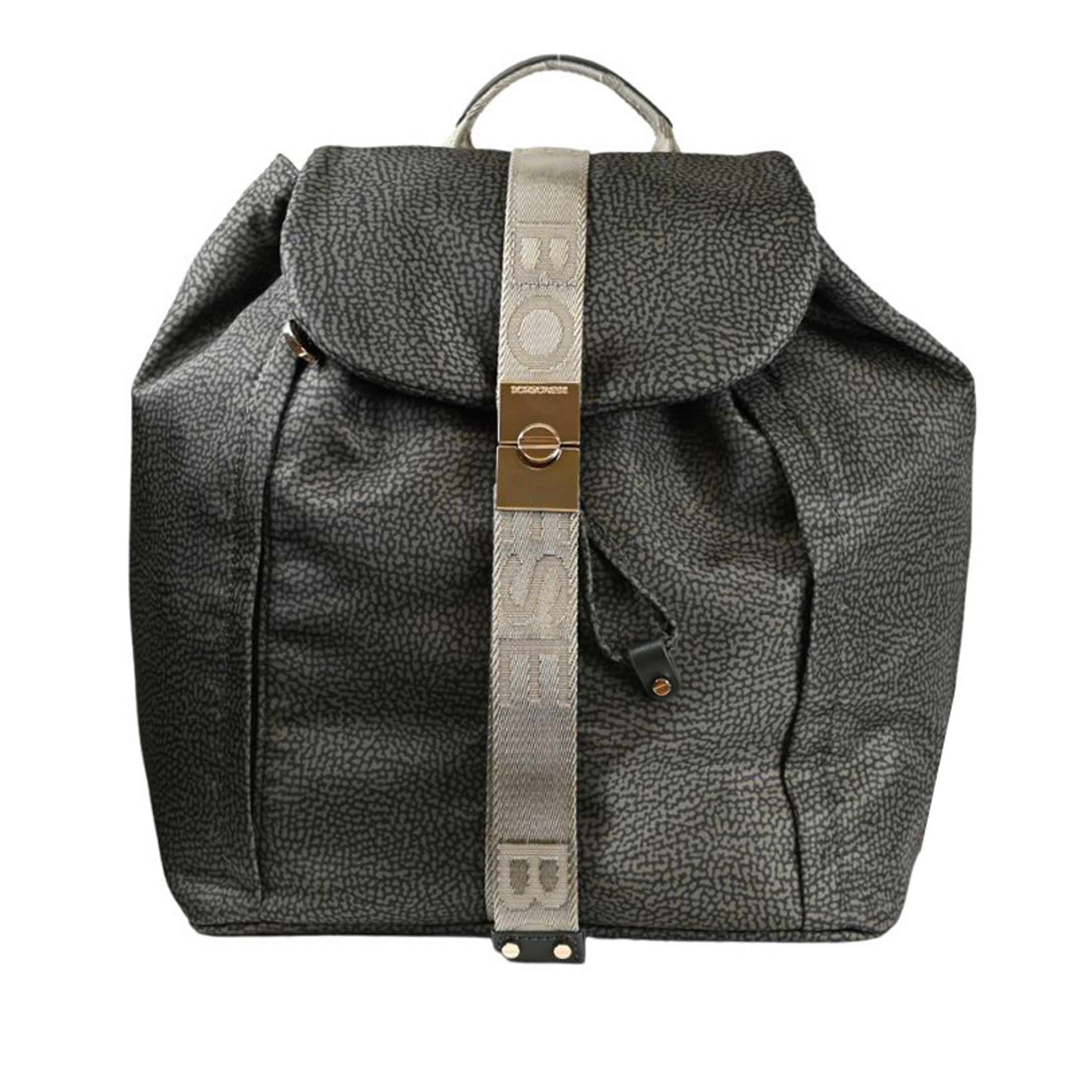 Borbonese zaino fold medium in nylon da donna