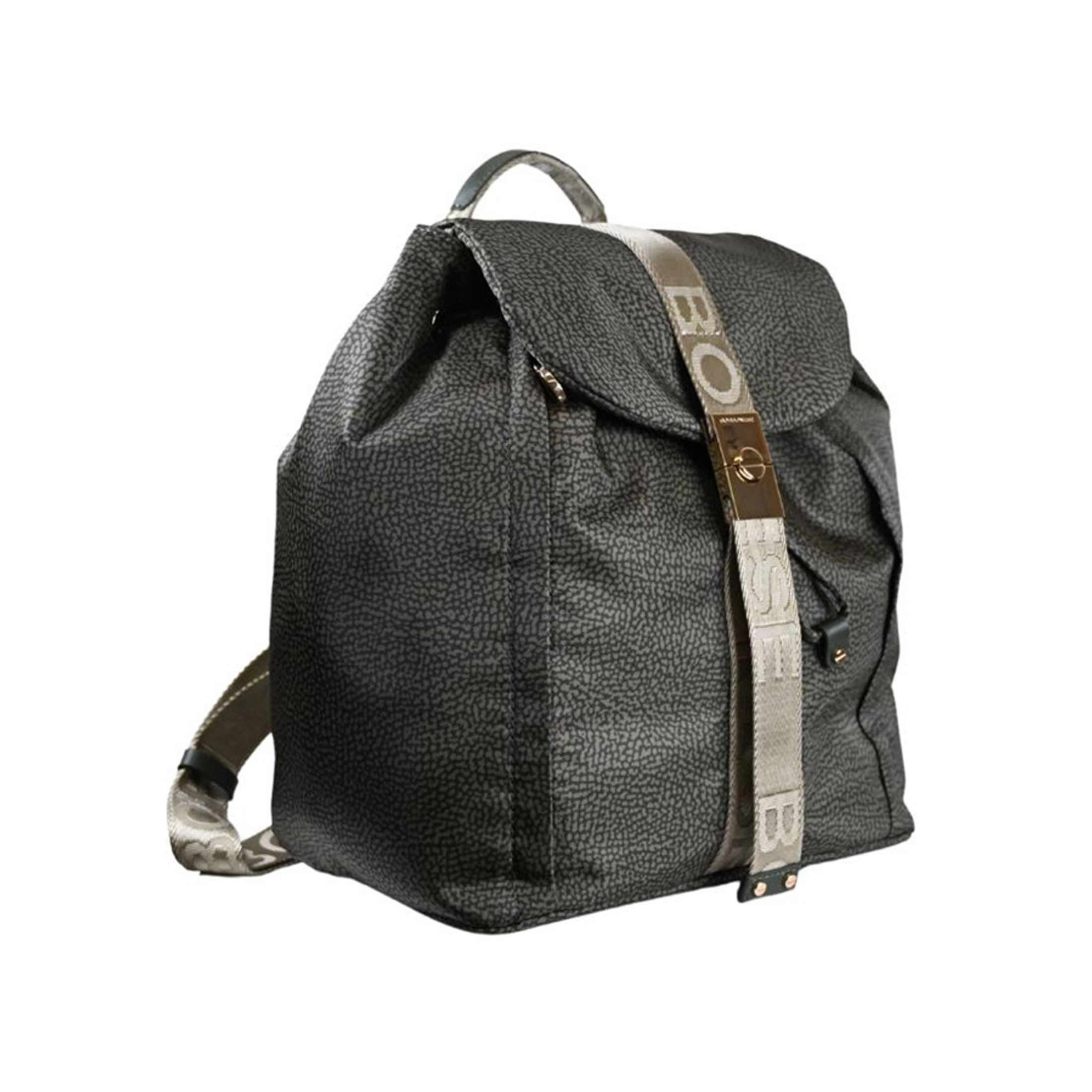 Borbonese zaino fold medium in nylon da donna