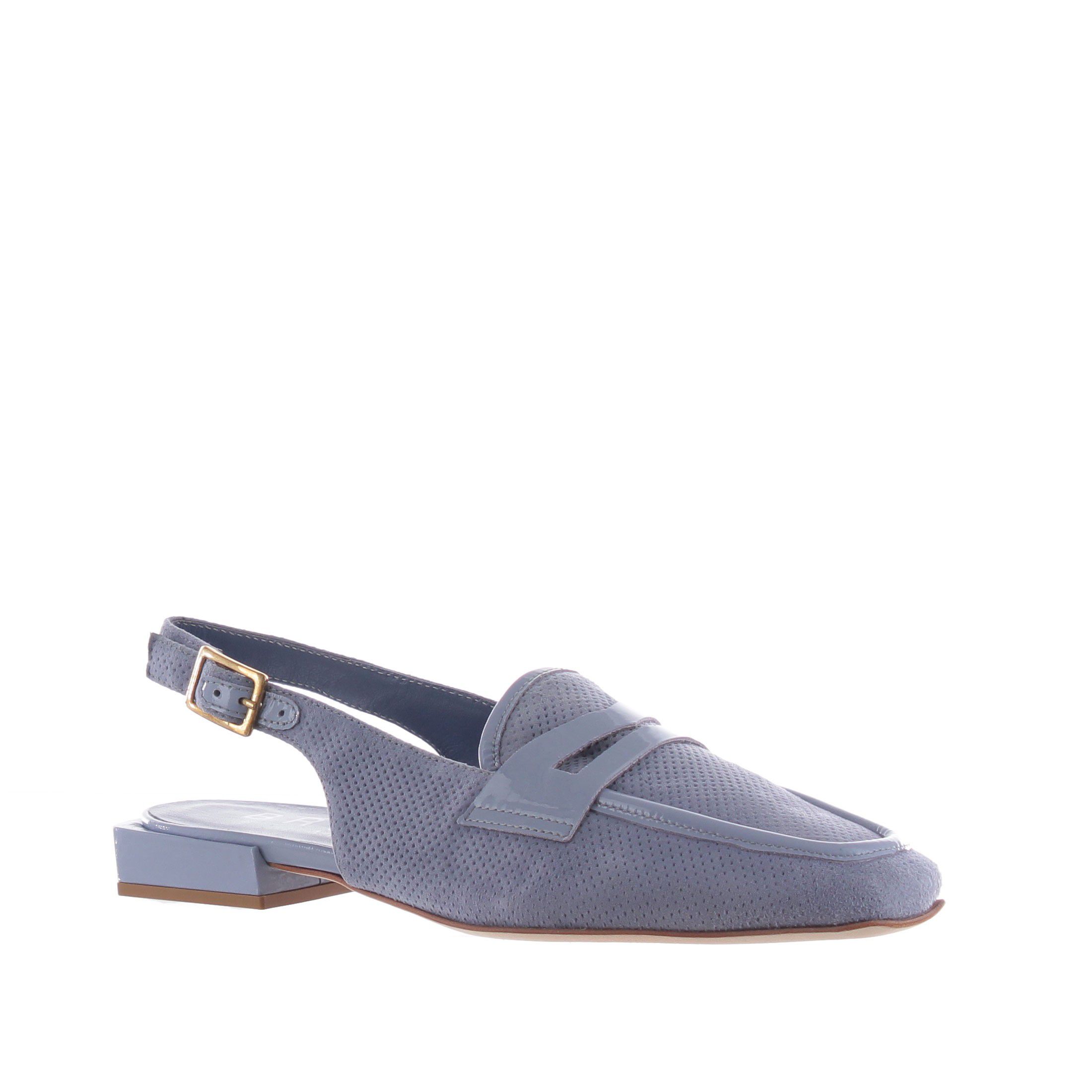 Bruglia ballerina slingback in camoscio traforato da donna