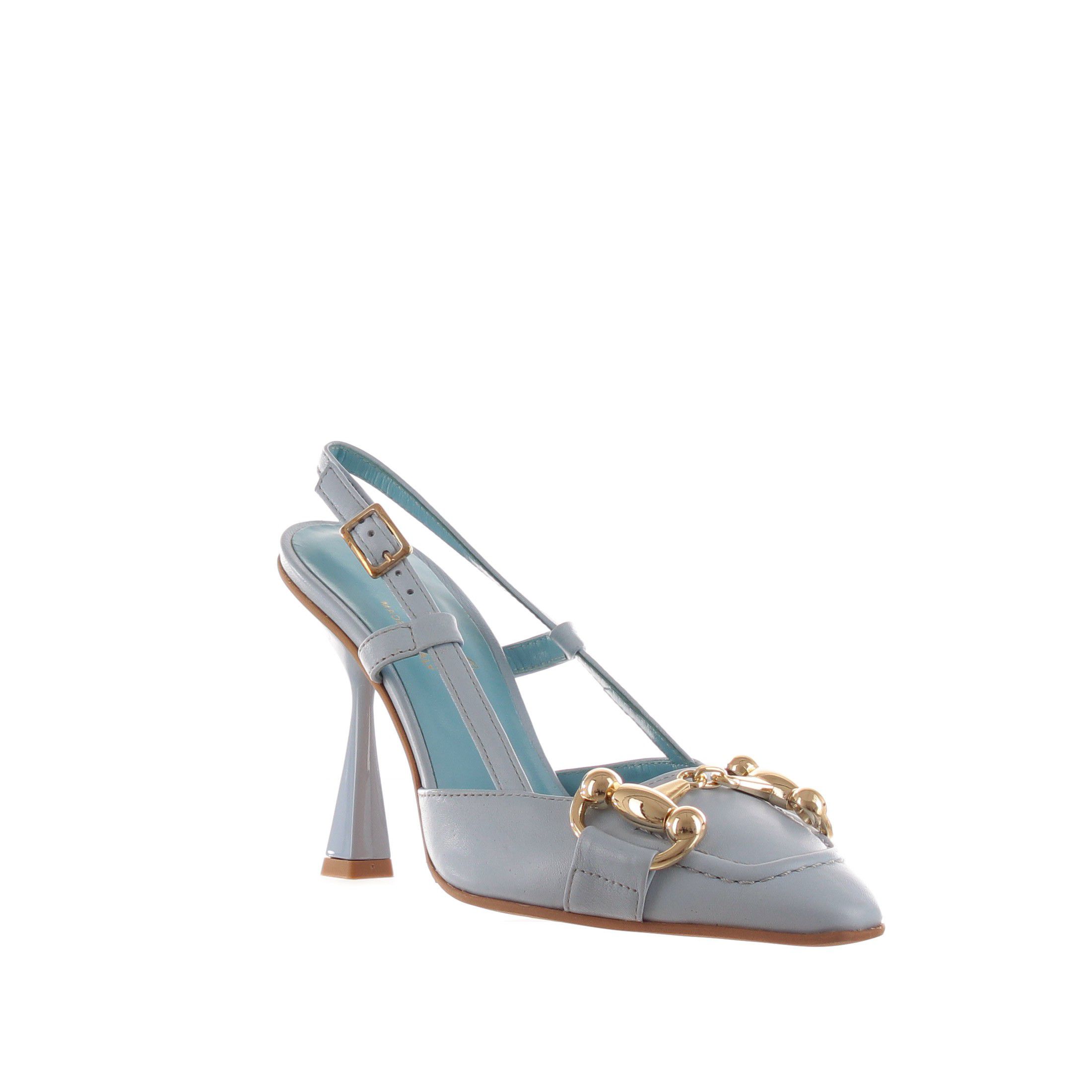 Bruglia décolleté slingback in pelle da donna