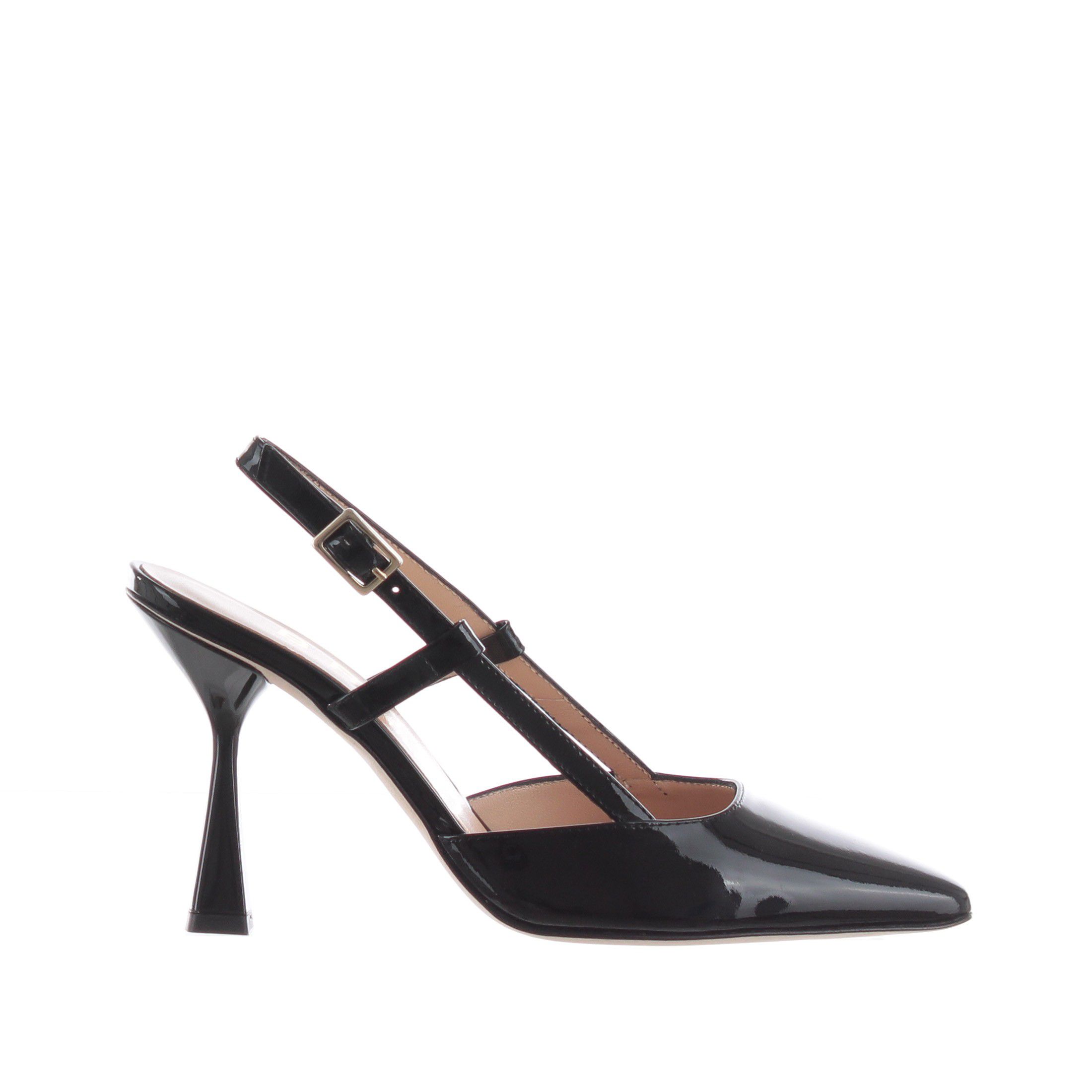 Bruglia décolleté slingback in vernice da donna
