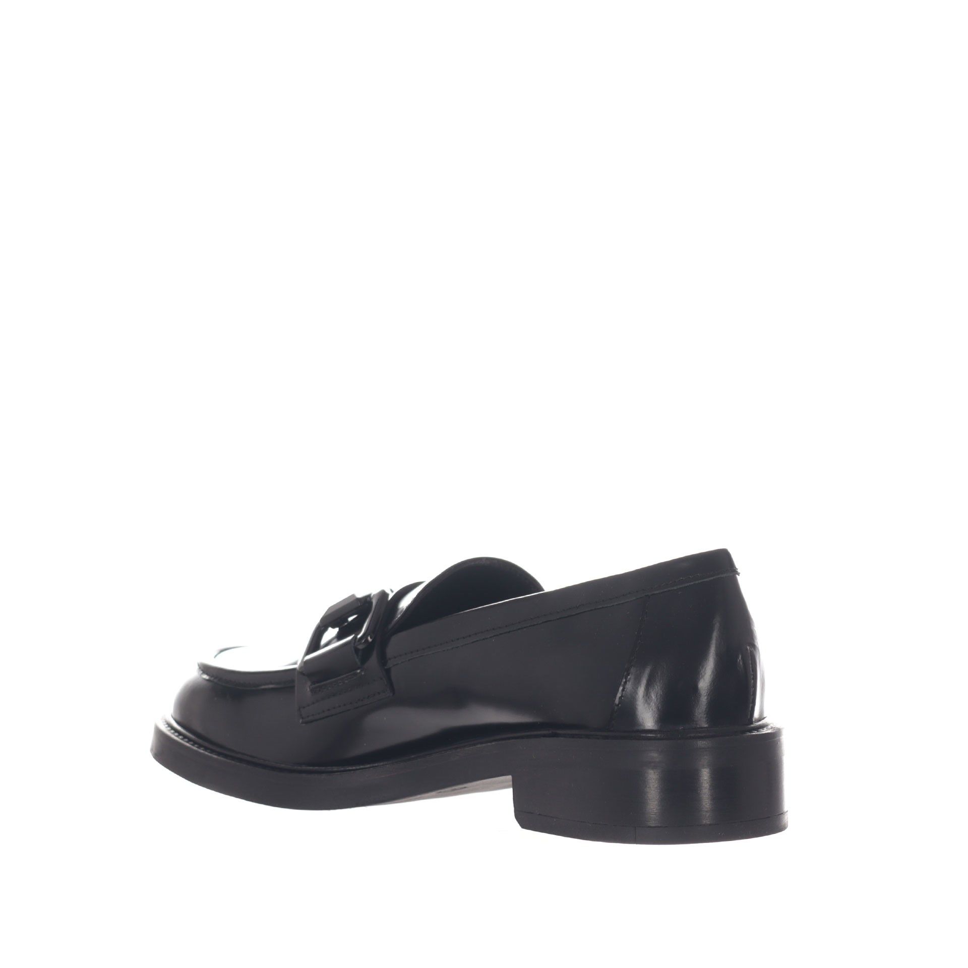 Bruglia milano mocassino in pelle con morsetto da donna