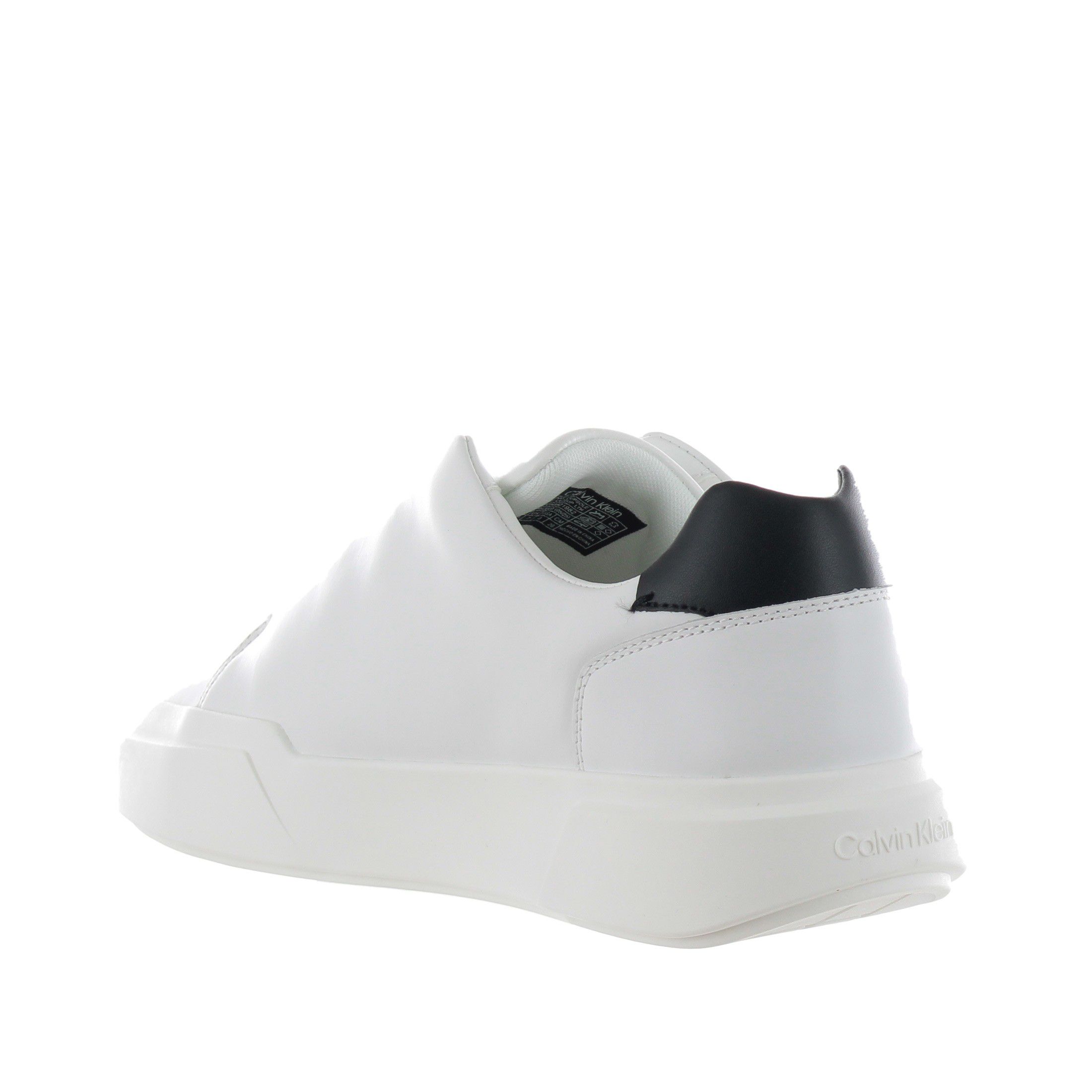 Calvin klein chunky sneaker cupsole hide laceup in pelle da uomo