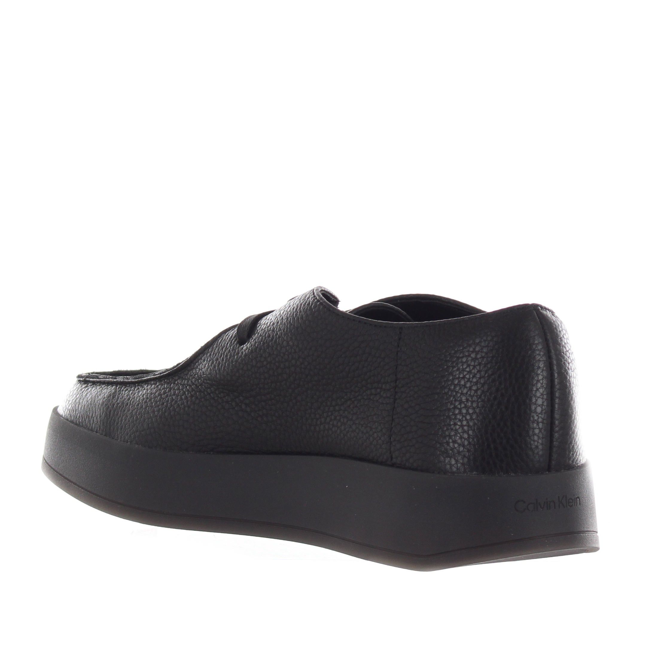 Calvin klein stringata in pelle da uomo