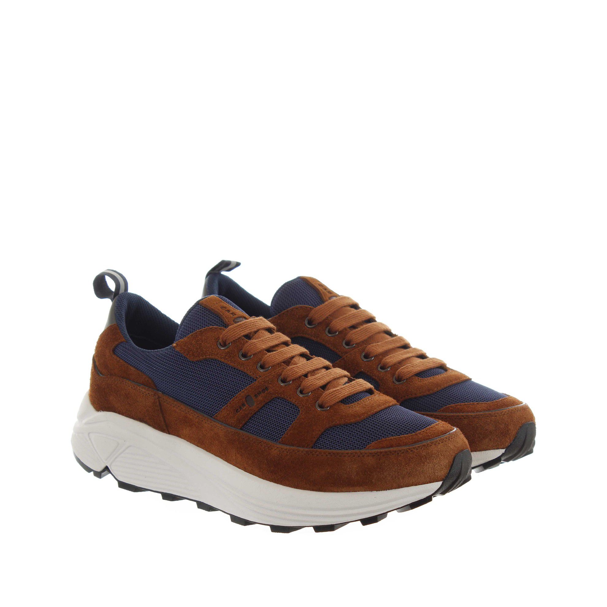 Car shoe chunky sneaker in suede e mesh da uomo