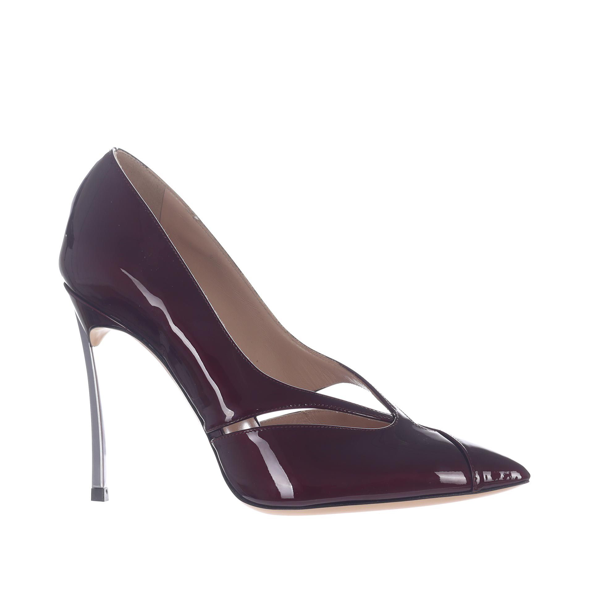 Casadei décolleté samurai blade in pelle verniciata da donna