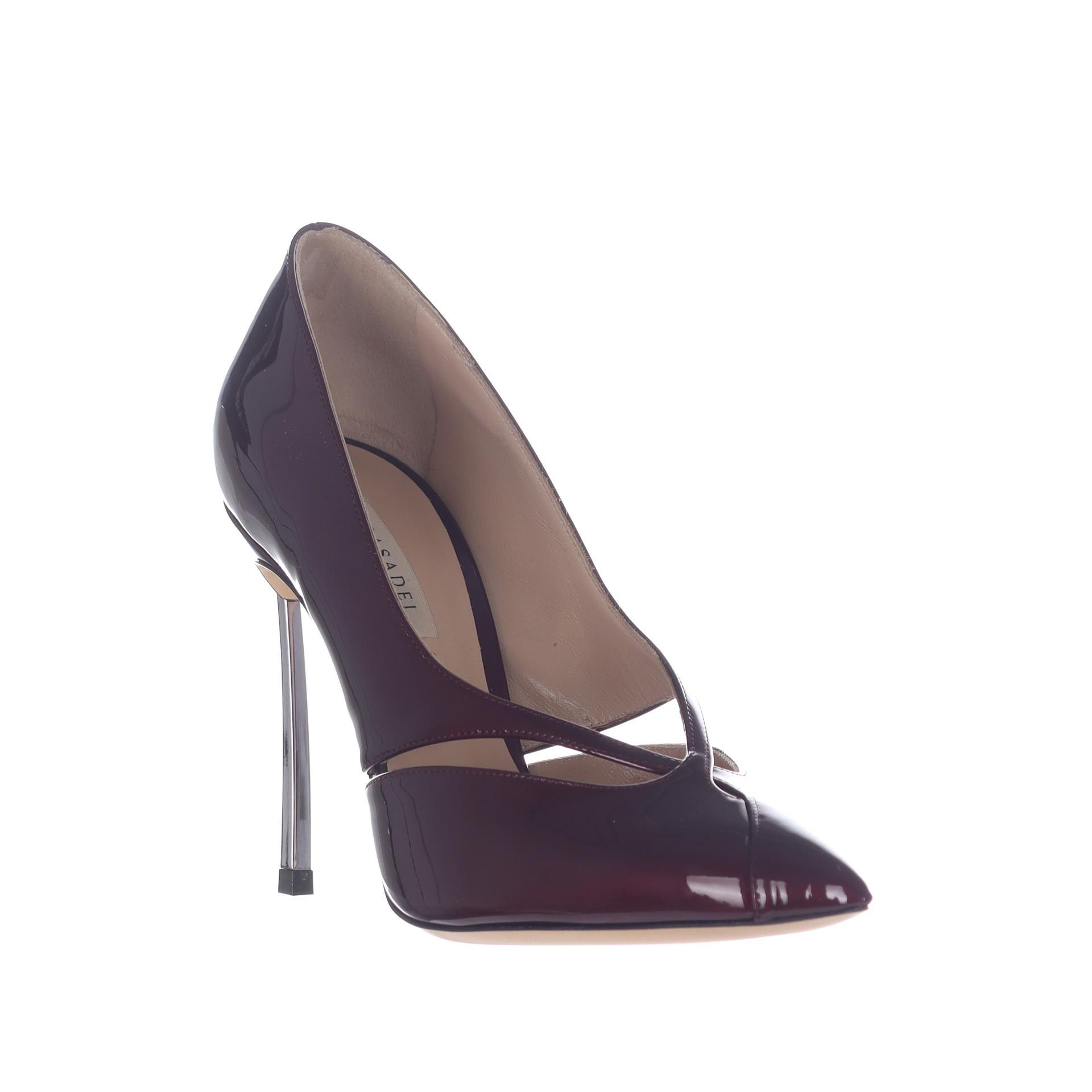 Casadei décolleté samurai blade in pelle verniciata da donna