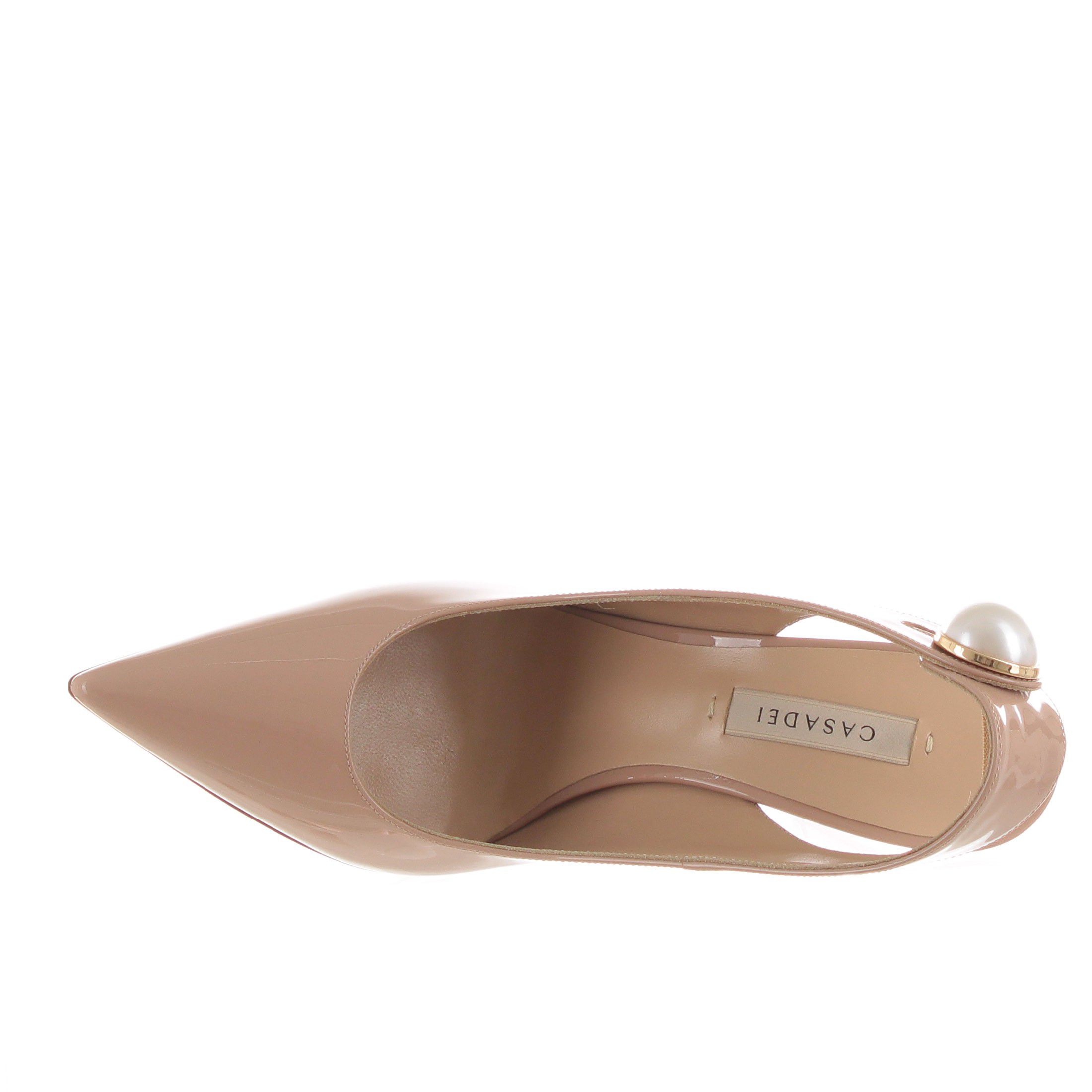 Casadei décolleté slingabck julia big pink in vernice da donna