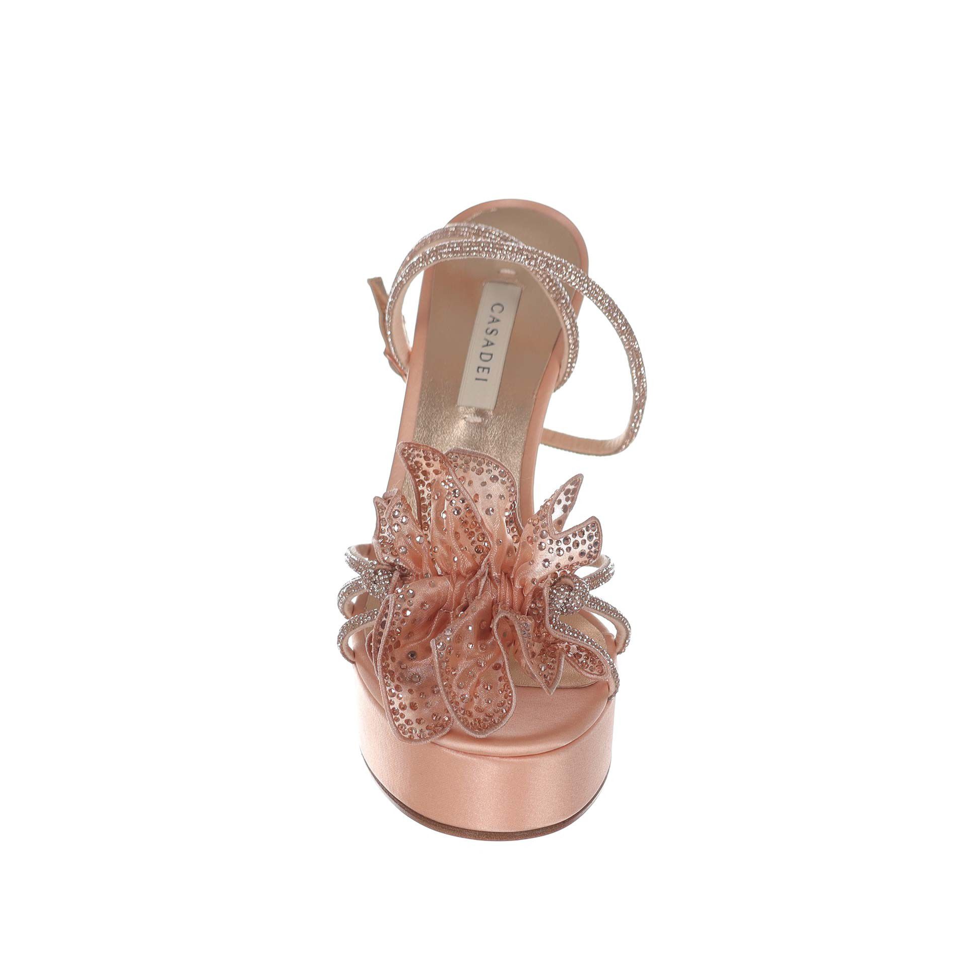 Casadei sandalo julia orchidea in raso da donna