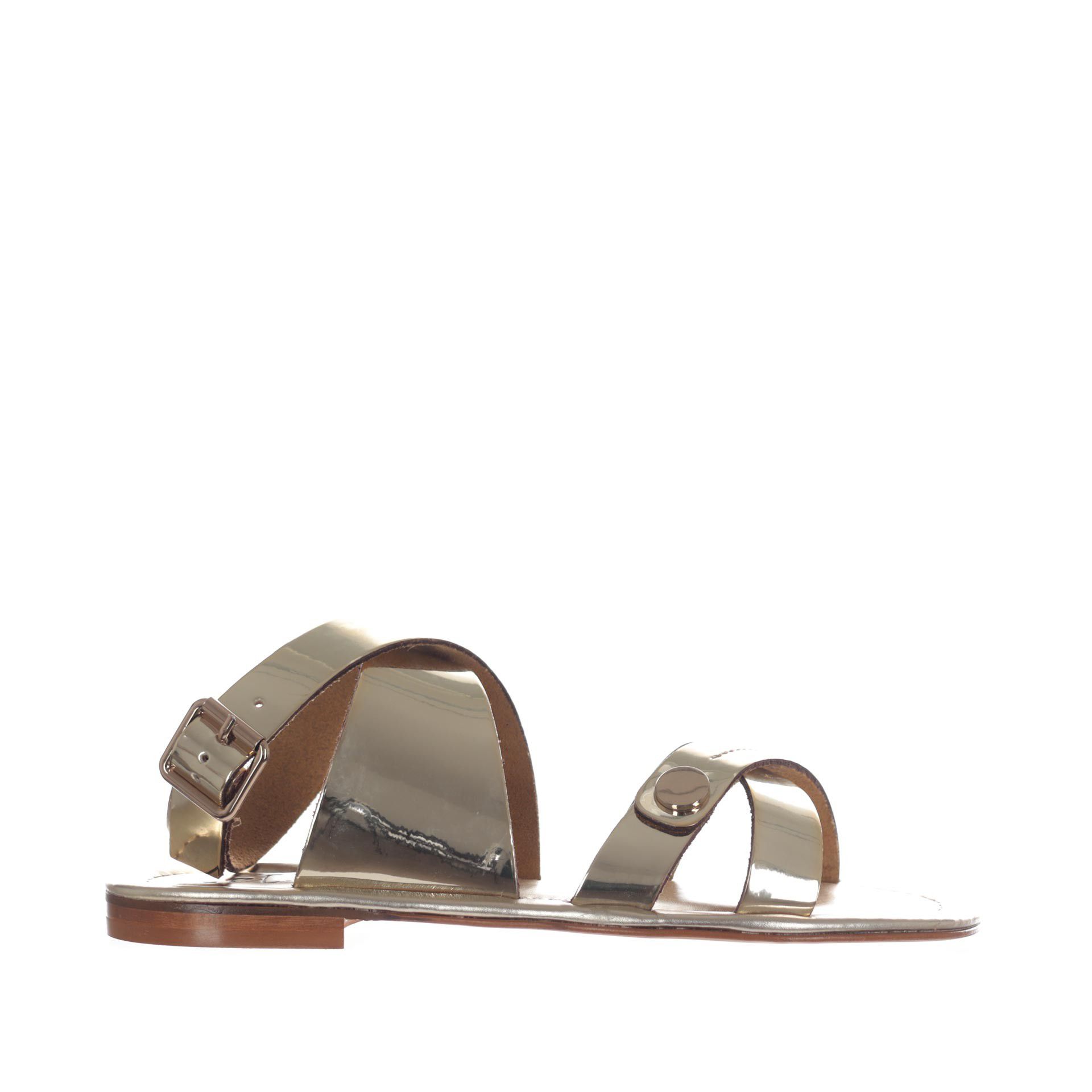 Cécile sandalo in pelle laminata specchiata da donna