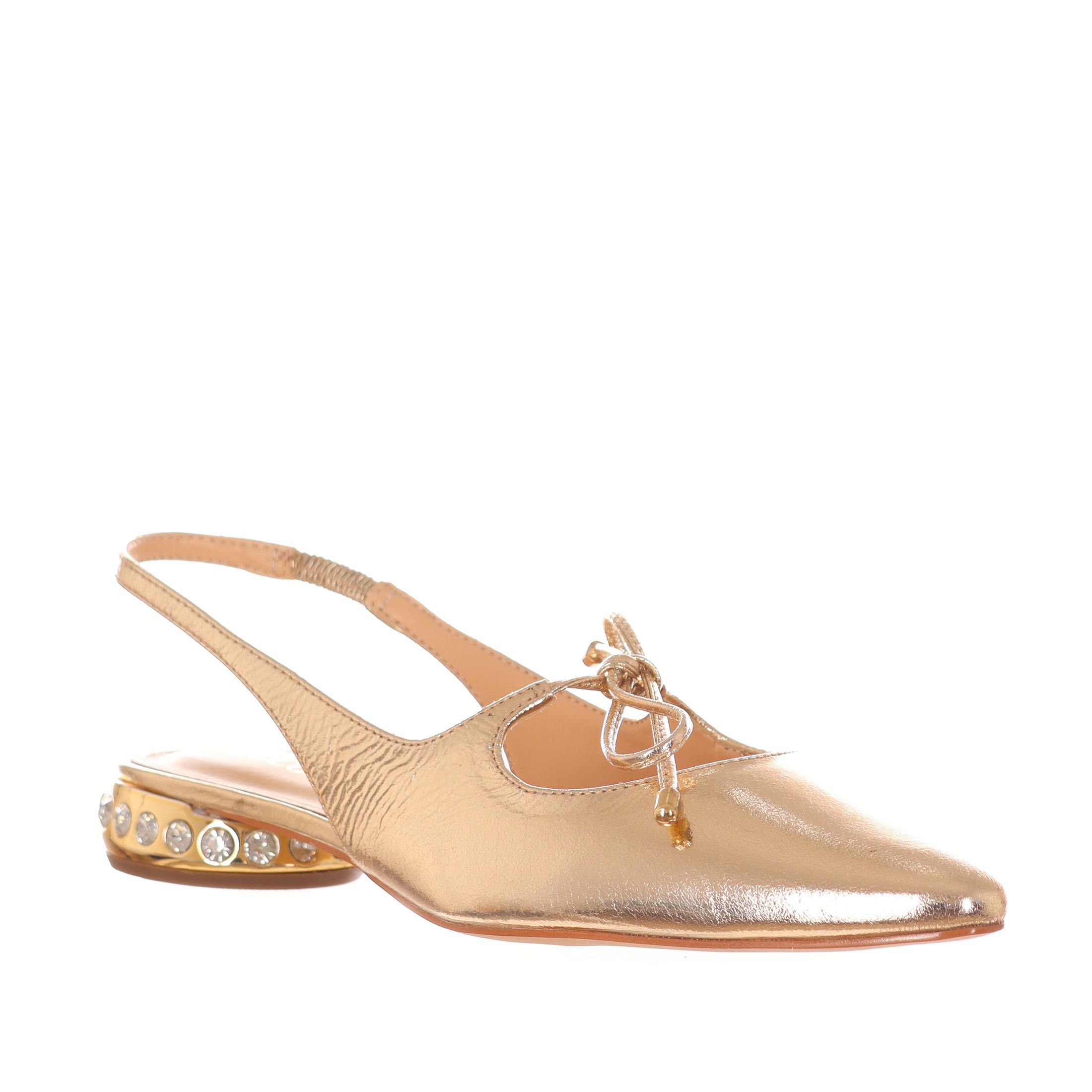 Cecconello ballerina a punta in pelle metal da donna