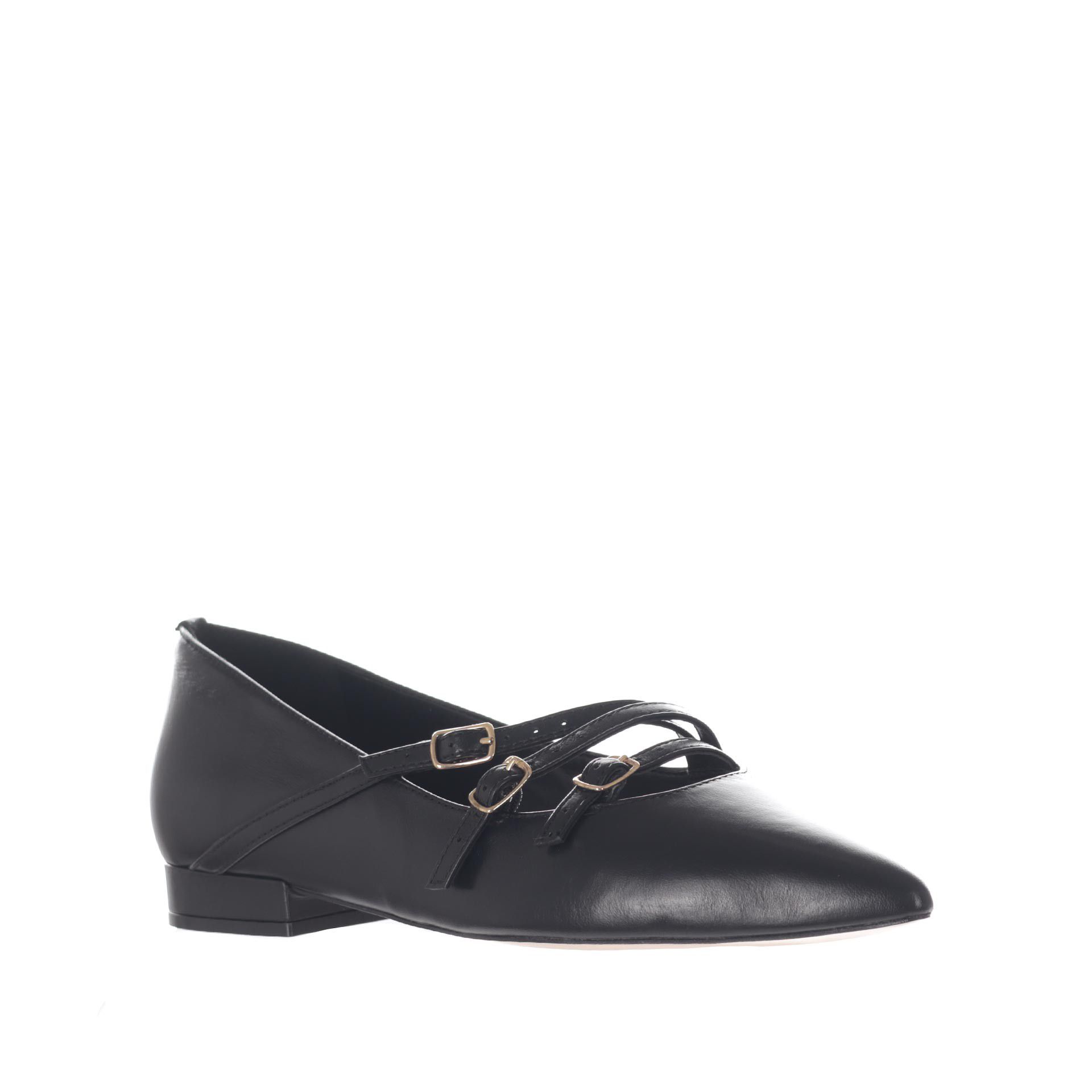 Cecconello ballerina a punta in pelle da donna