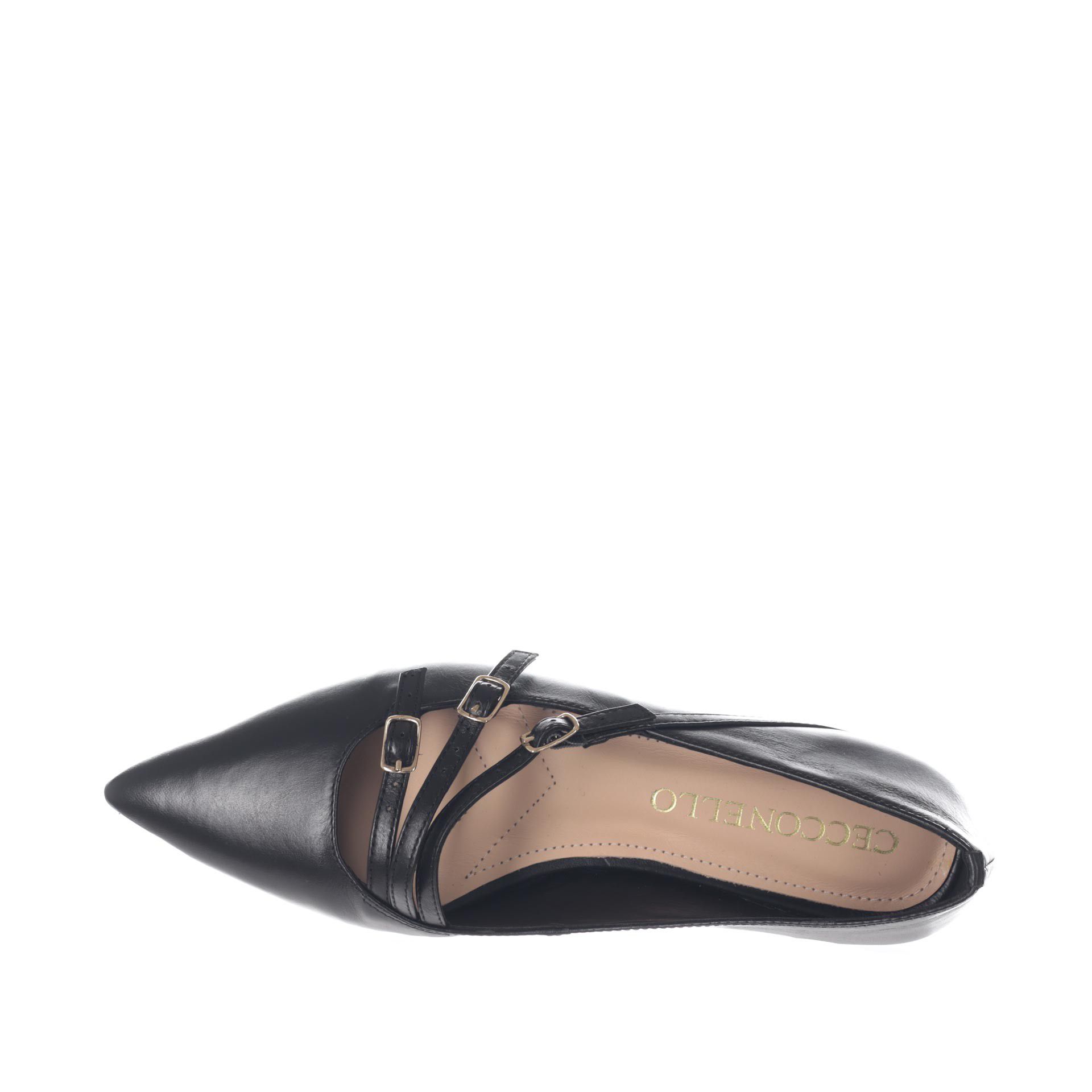 Cecconello ballerina a punta in pelle da donna