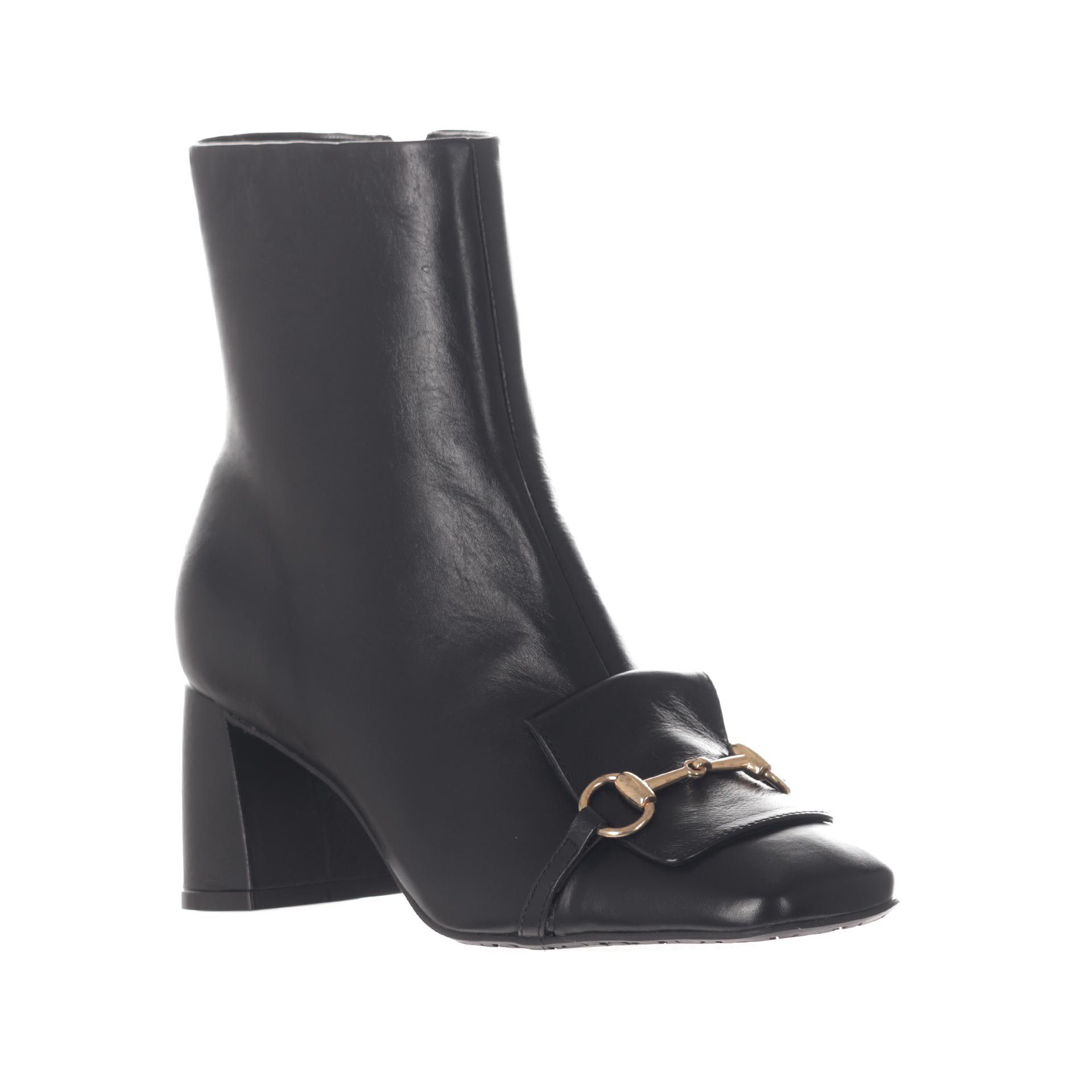 Cecconello stivaletto in pelle con morsetto metallico da donna
