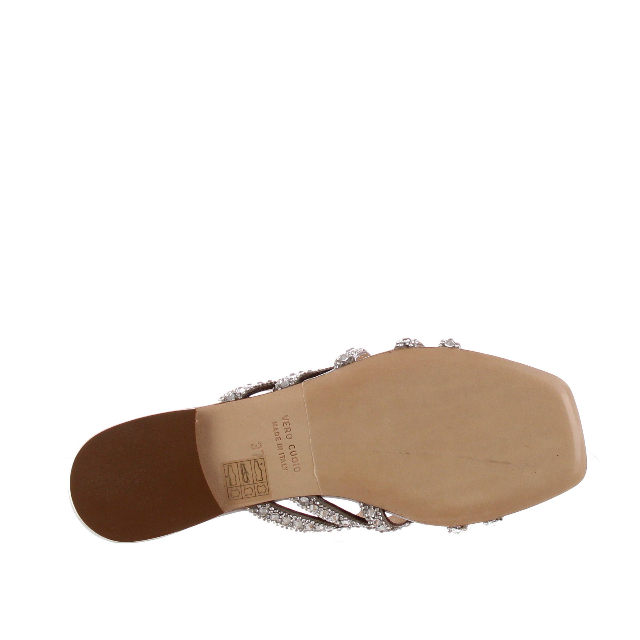 Chiara pasquini ciabattina cut out con microcristalli da donna
