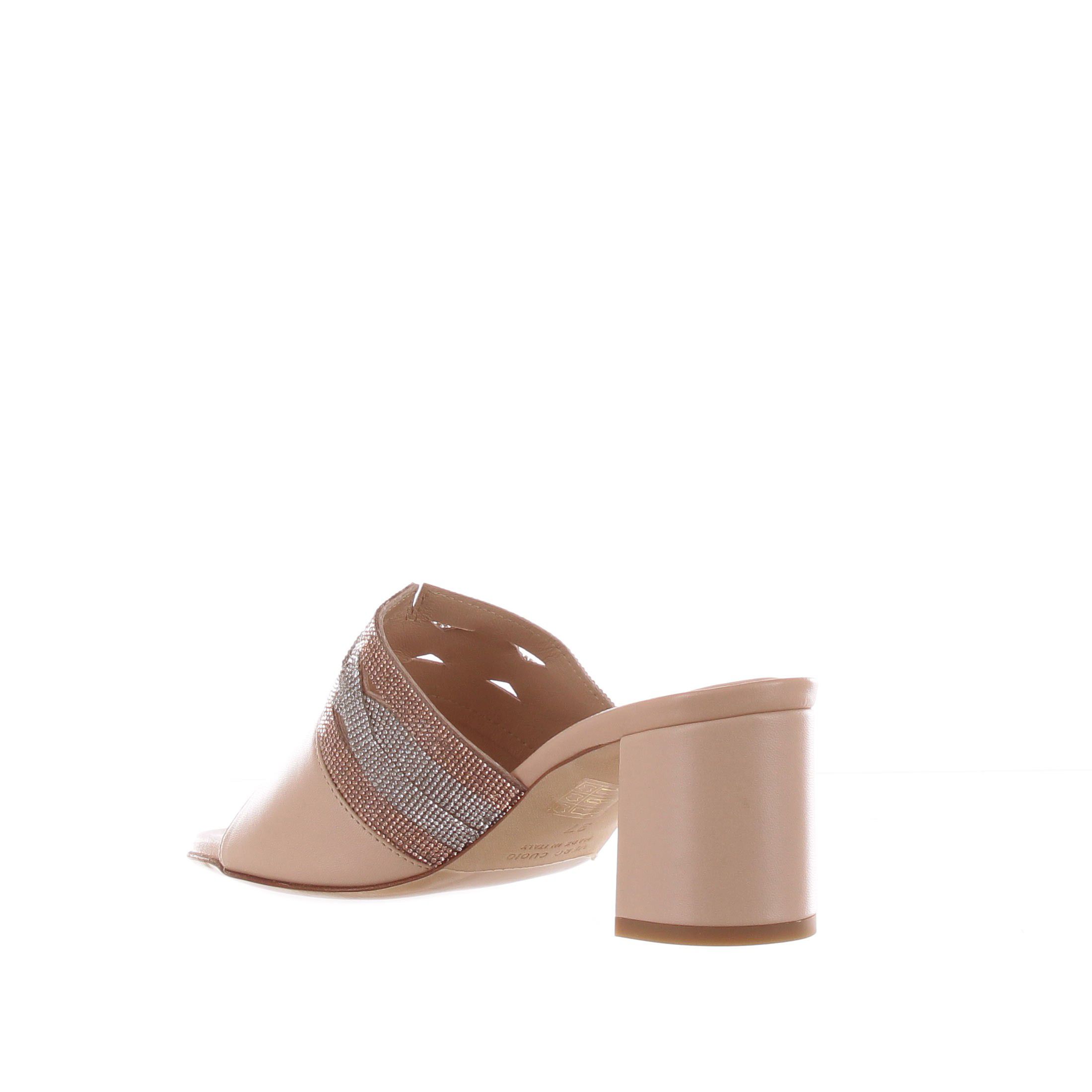 Chiara pasquini sabot in nappa con microcristalli da donna