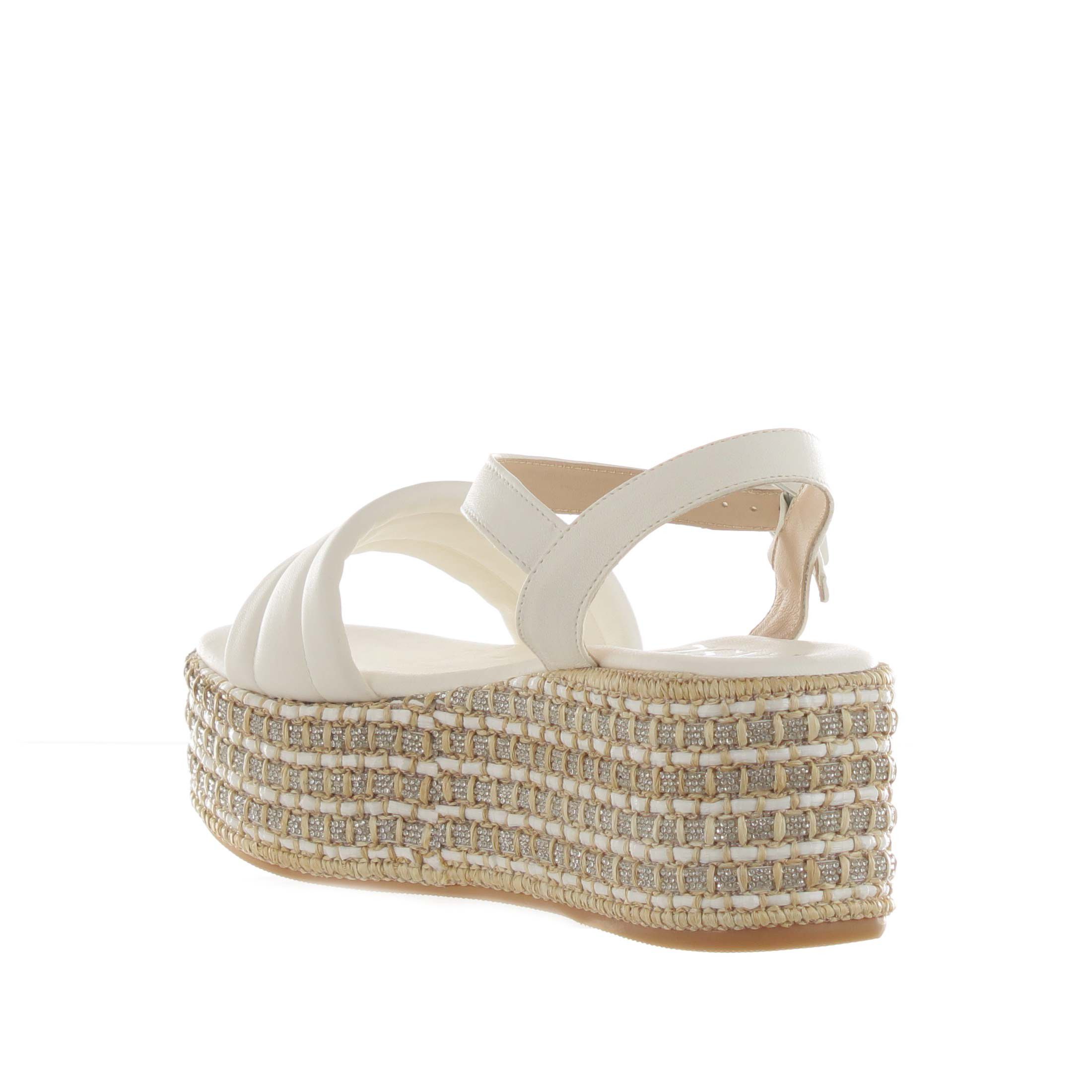Chiara pasquini sandalo in pelle con strass da donna