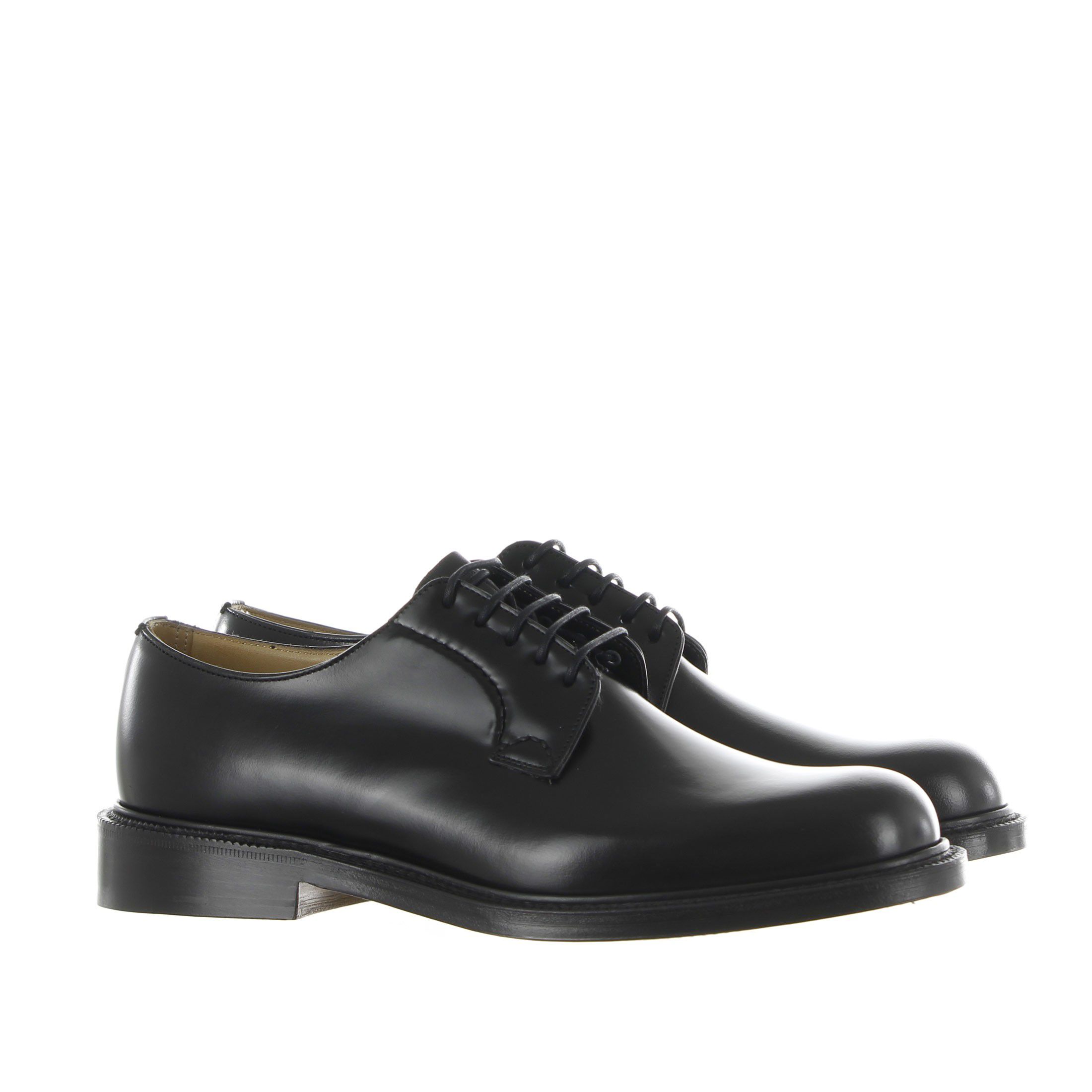Derby shannon in pelle di vitello spazzolata