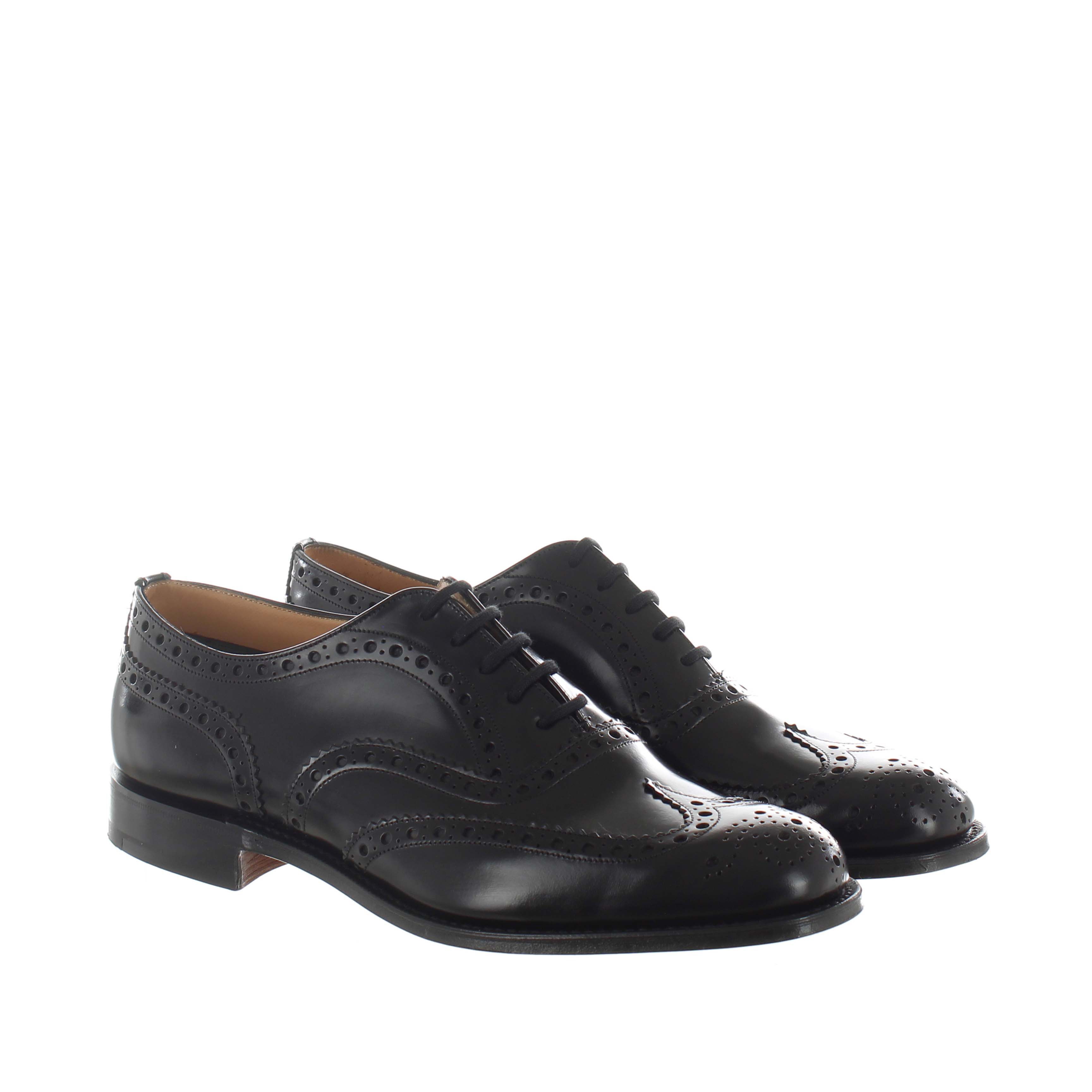 Church's stringata burwood polished binde in pelle da uomo