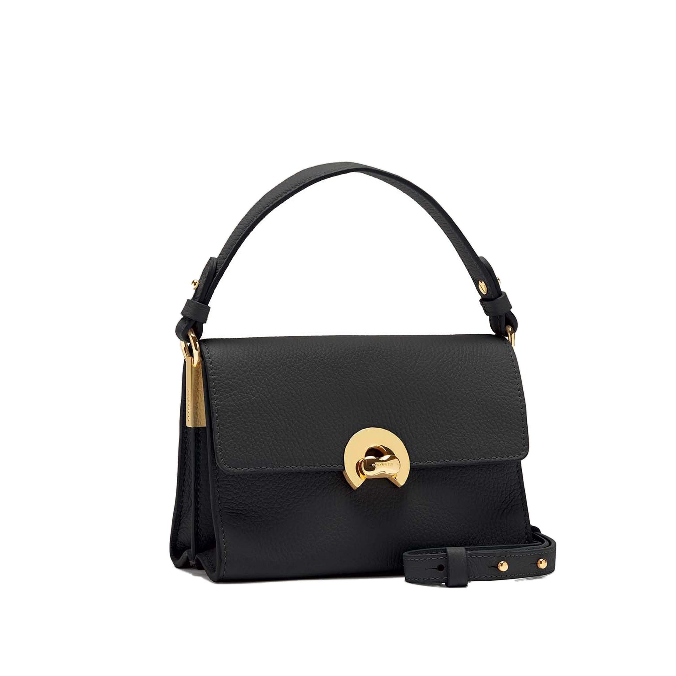 Coccinelle borsa a mano binxie small in pelle martellata da donna