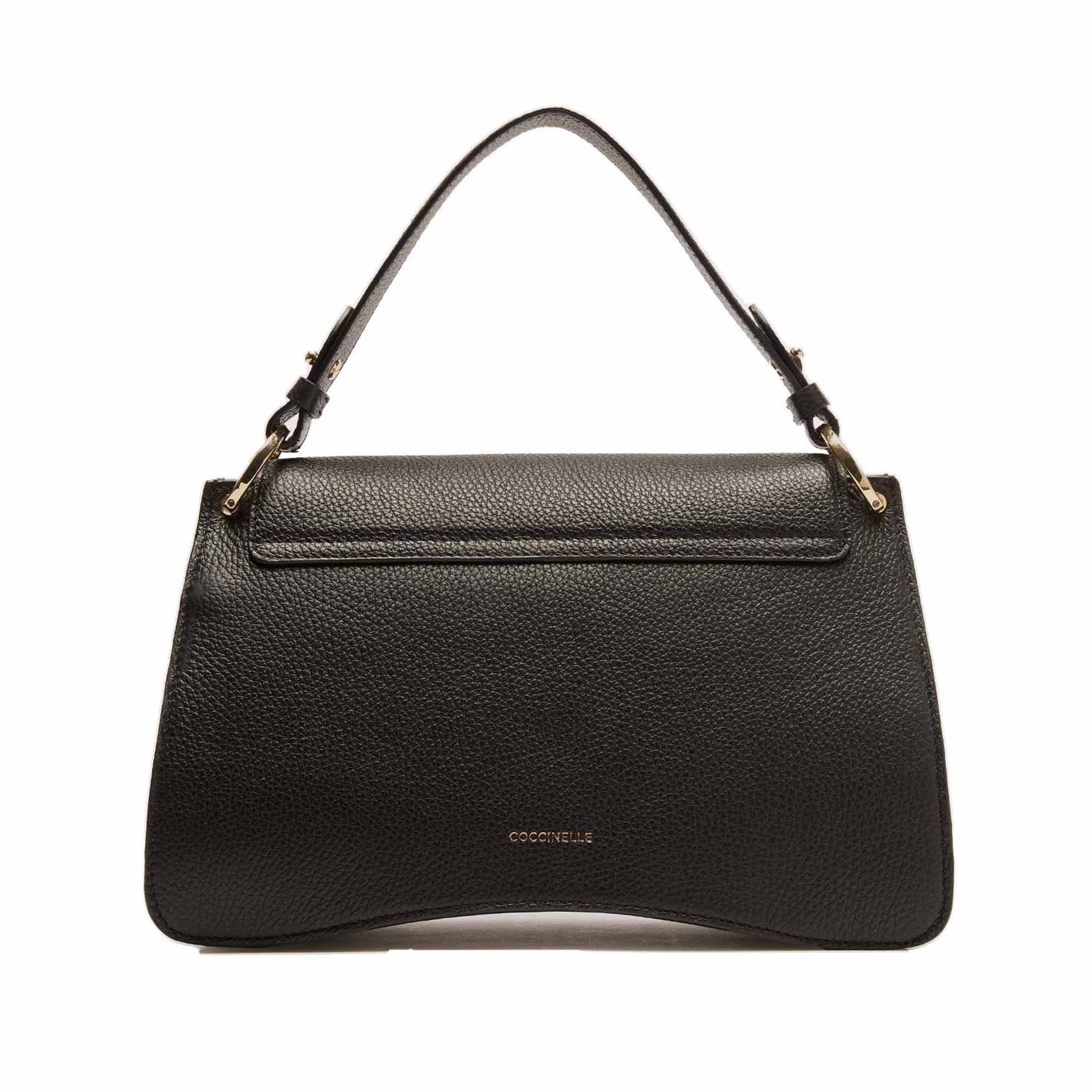 Coccinelle borsa a mano c-me medium in pelle con grana  da donna