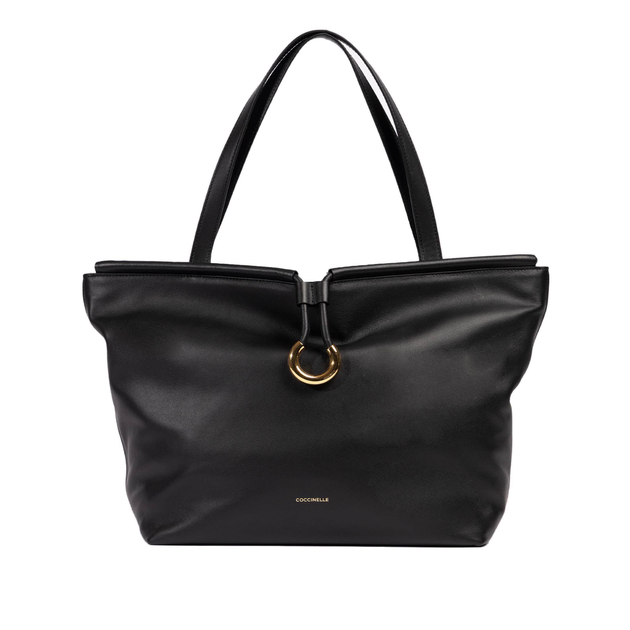 Coccinelle borsa a mano lisbet large in pelle   da donna