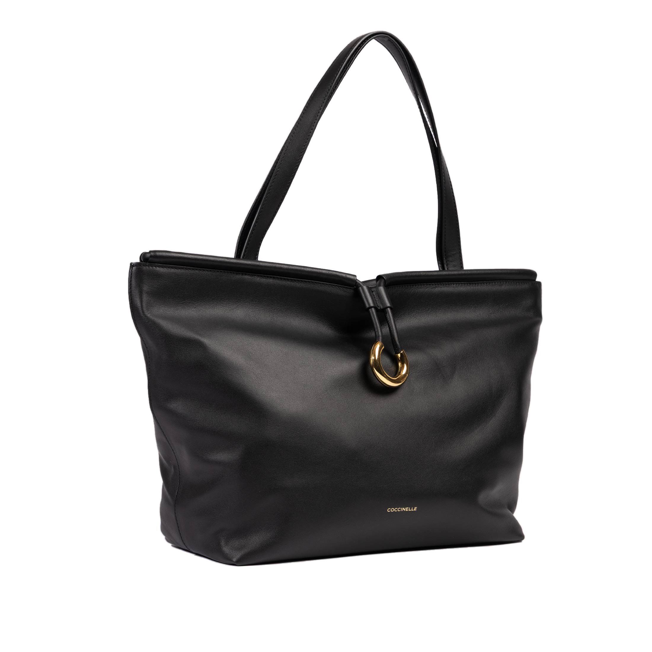 Coccinelle borsa a mano lisbet large in pelle   da donna