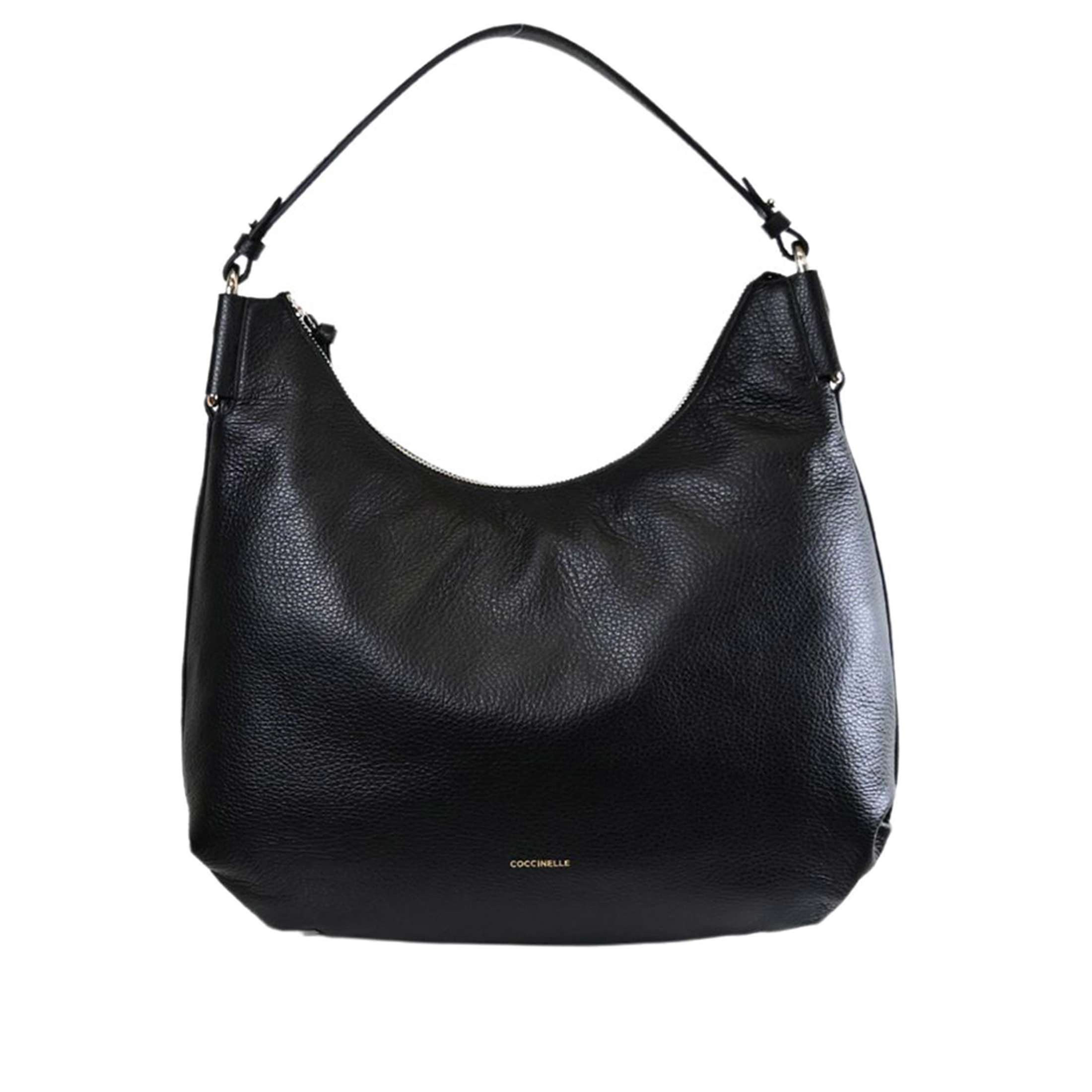 Coccinelle borsa a mano rebekka in pelle  con grana da donna