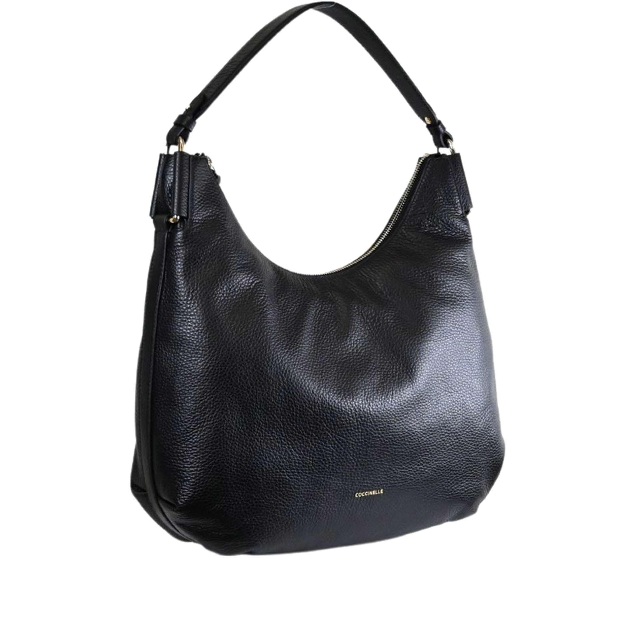 Coccinelle borsa a mano rebekka in pelle  con grana da donna