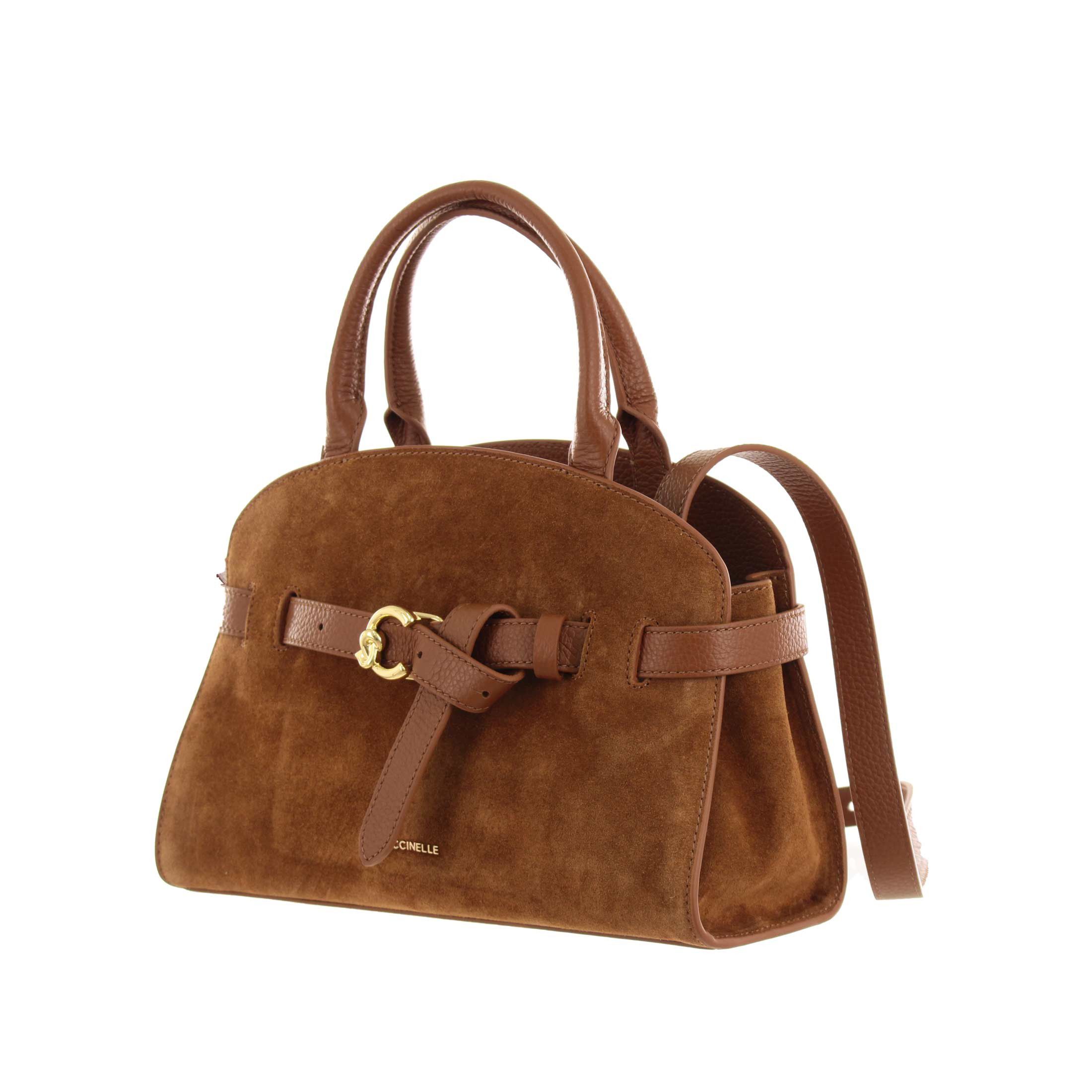 Coccinelle borsa a mano sabine small in camoscio da donna