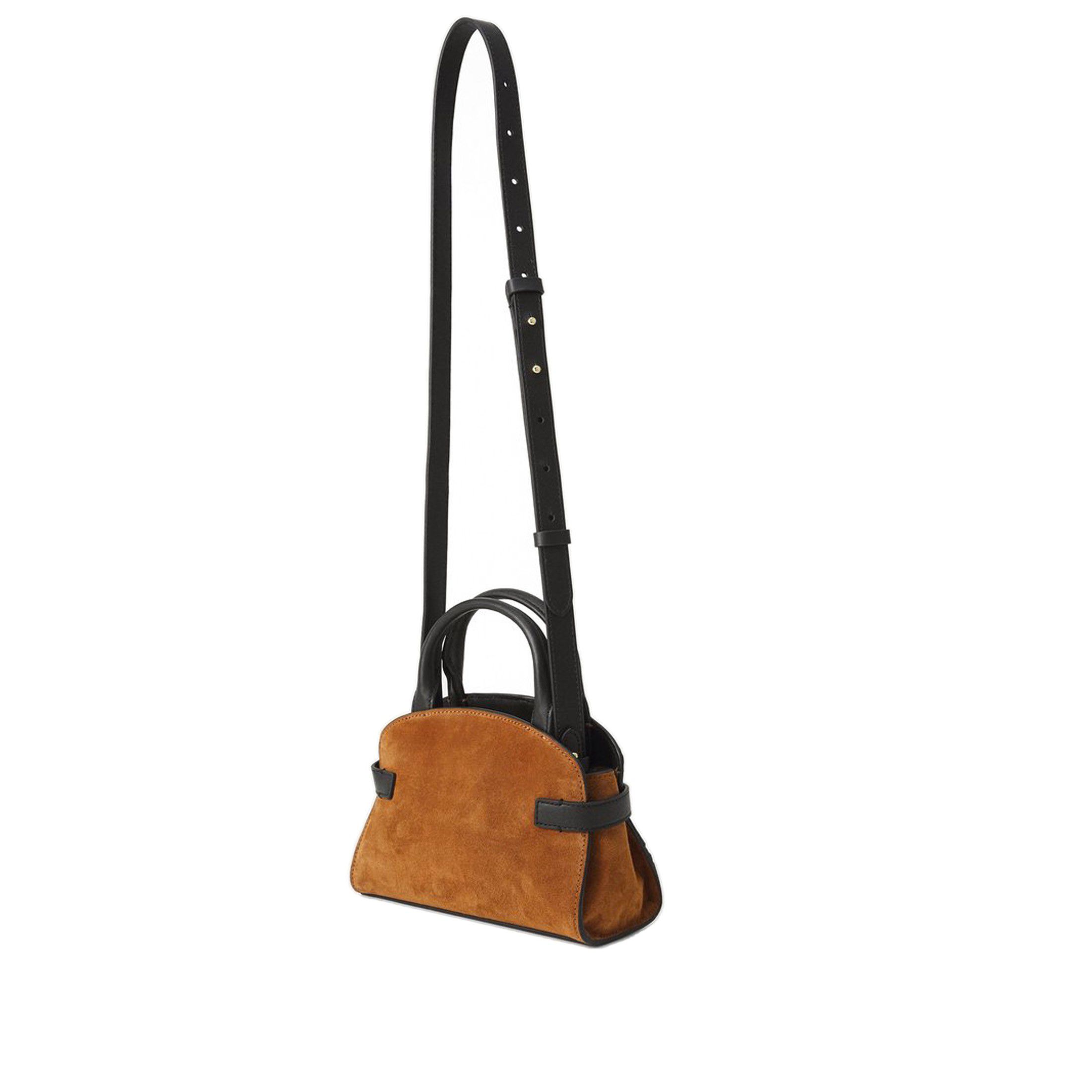 Coccinelle borsa a mano sabine small multicolor in camoscio da donna