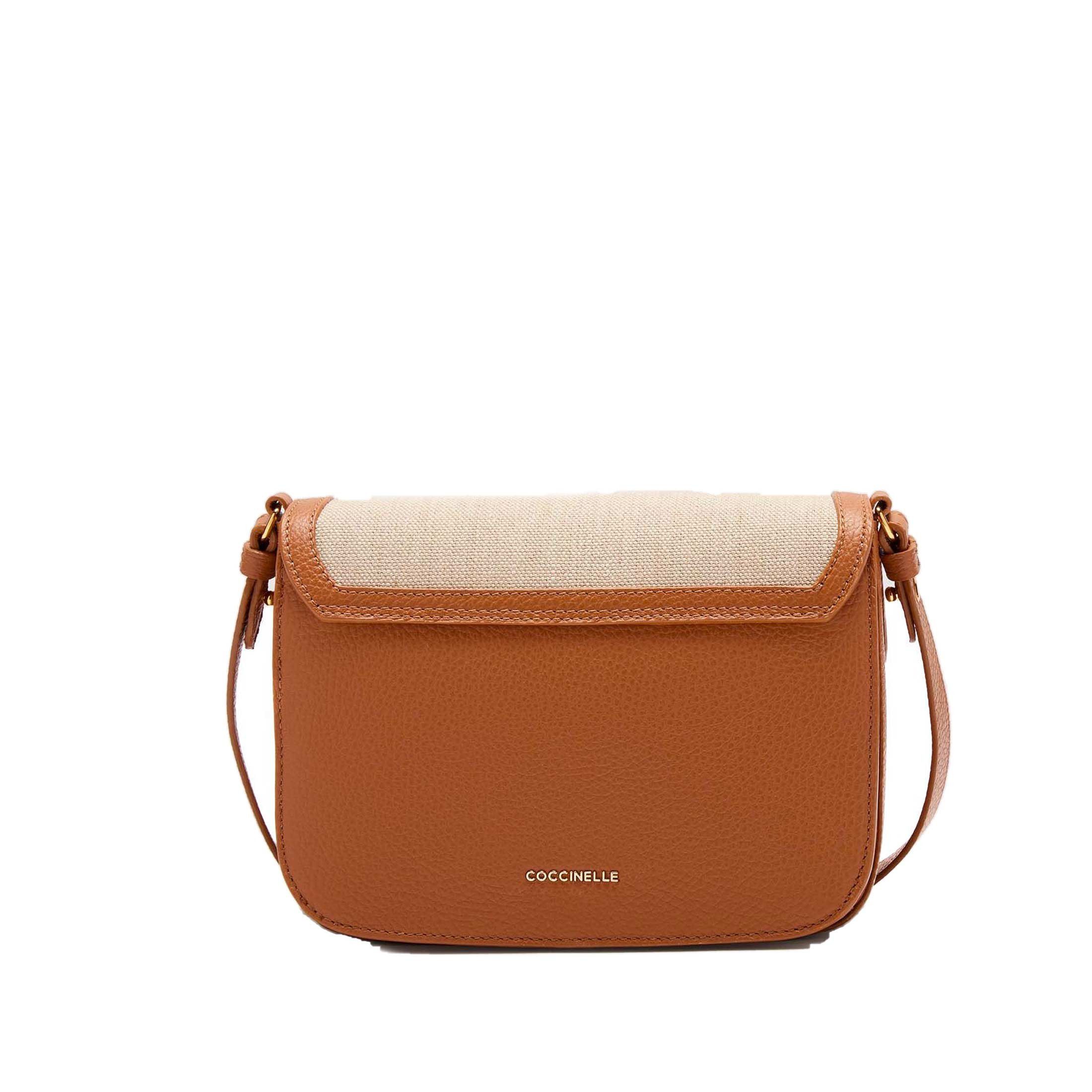 Coccinelle handbag c-me small in canvas e pelle da donna