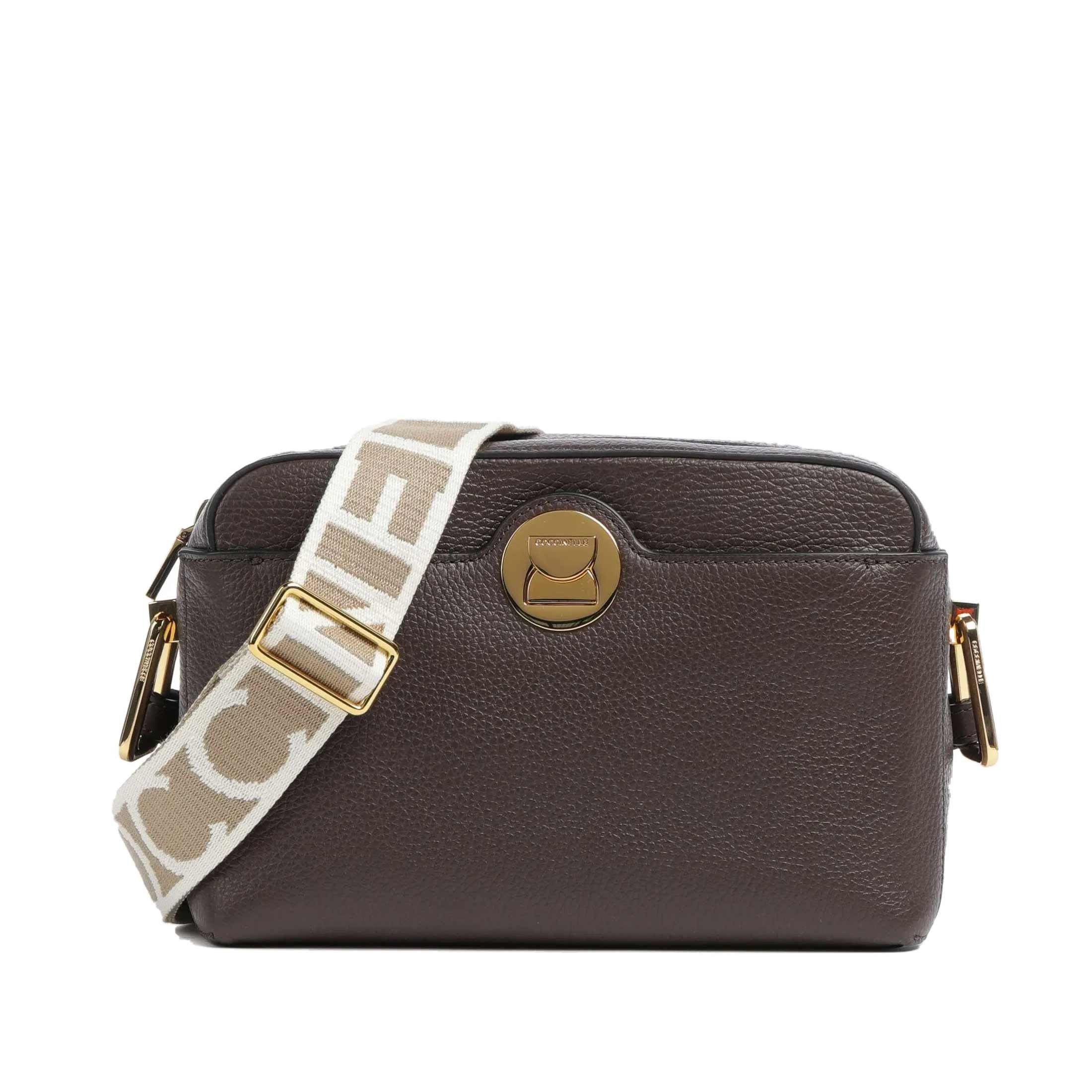 Coccinelle liya medium in pelle con tracolla a nastro da donna