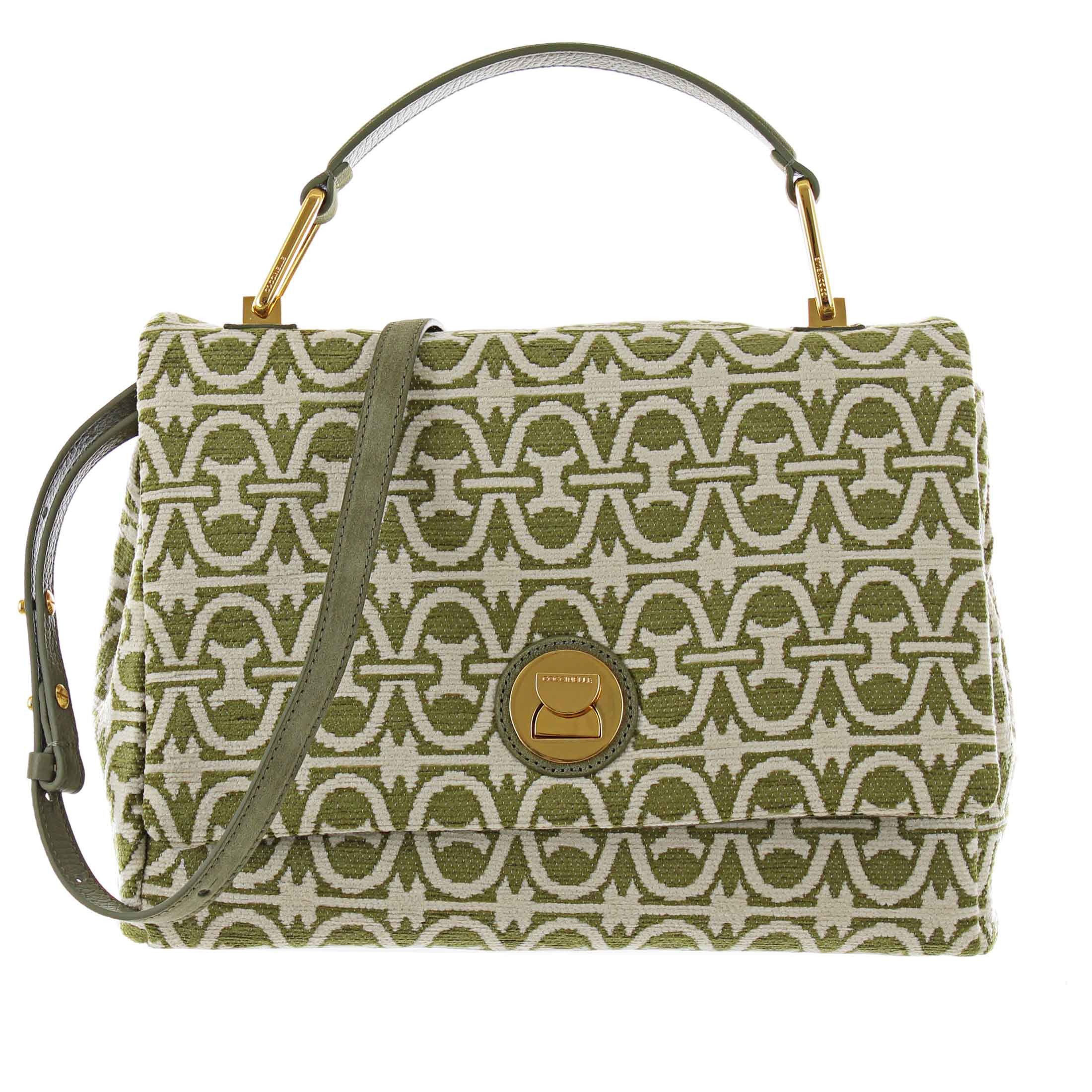 Coccinelle liya winter monogram in tessuto da donna