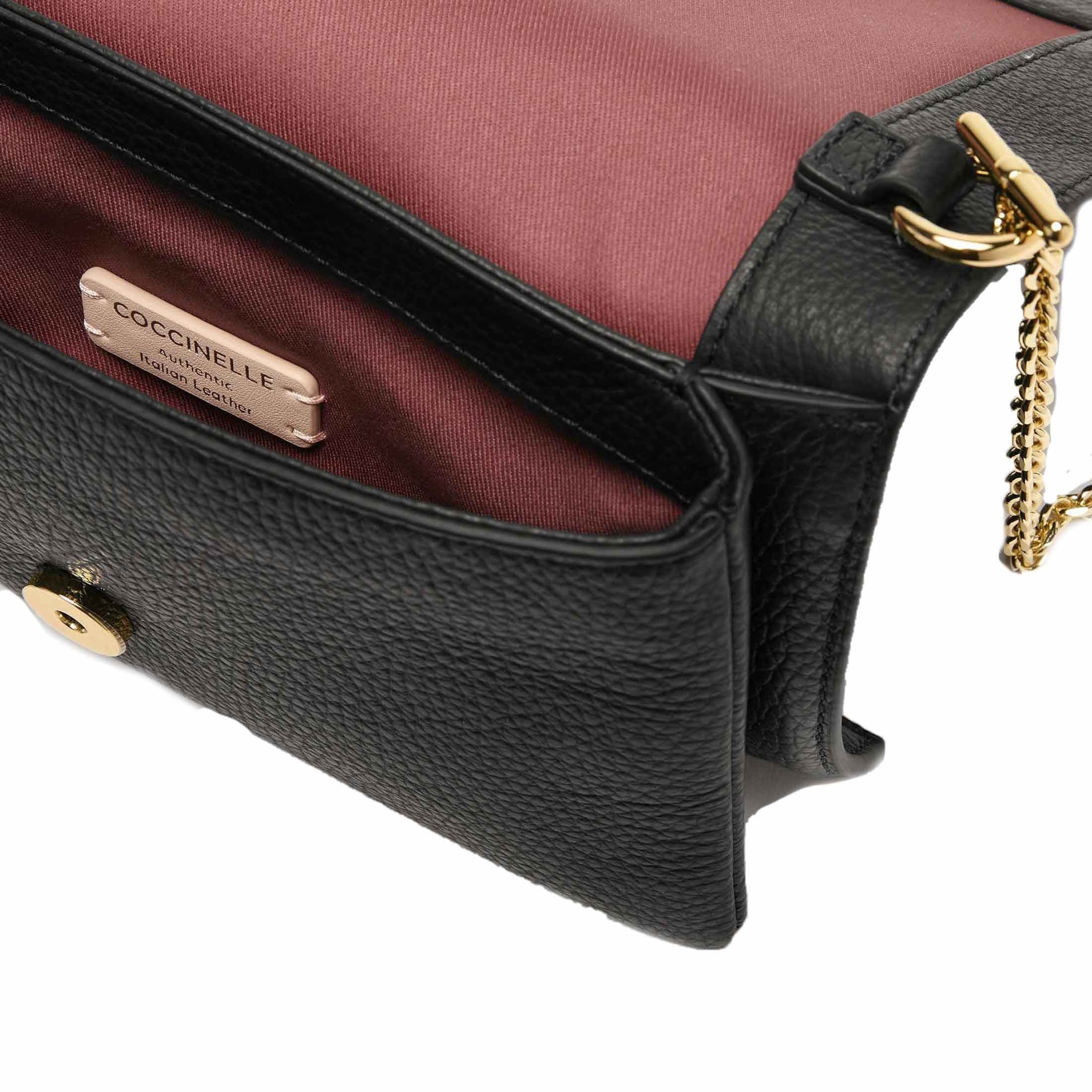 Coccinelle mini bag dandy in pelle da donna