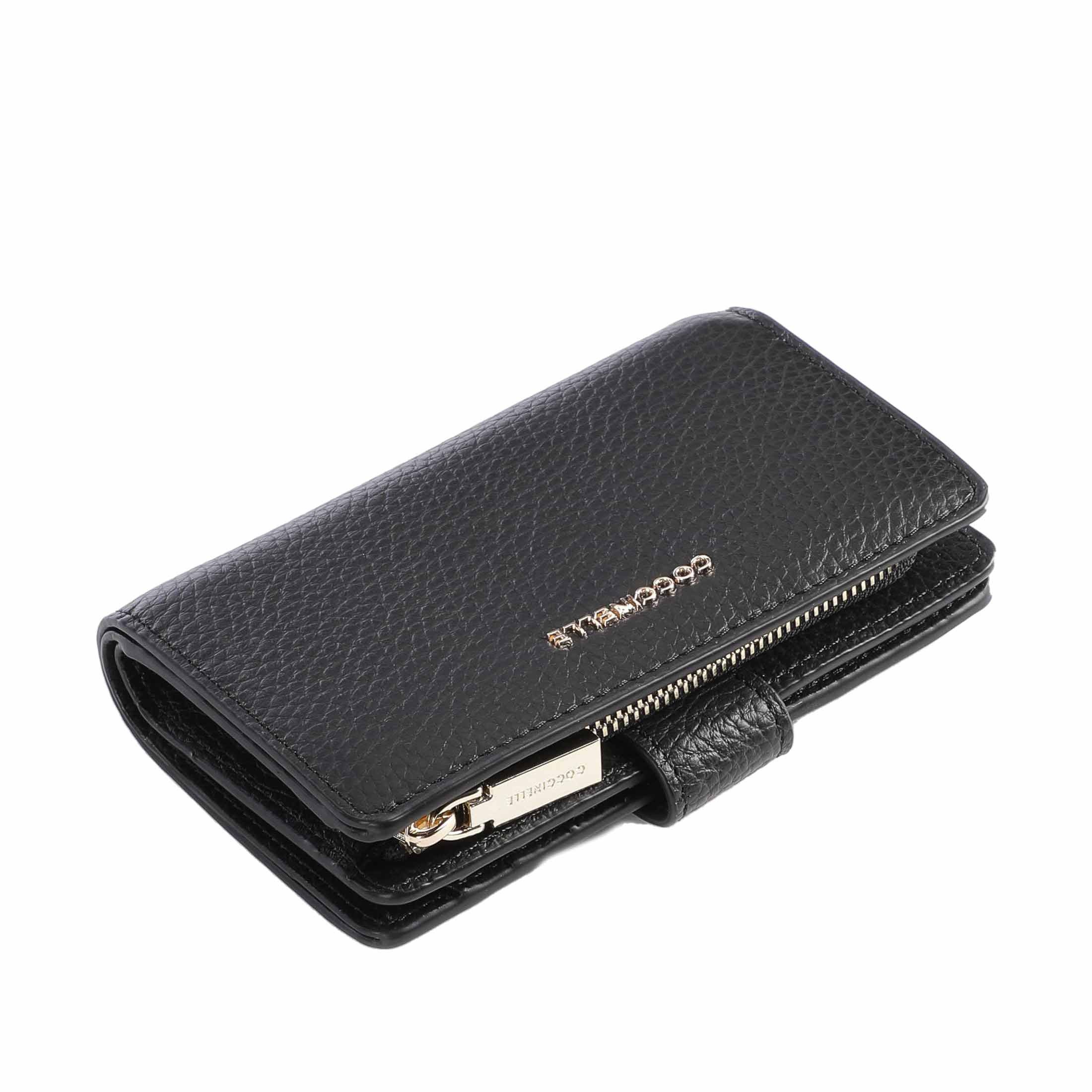 Coccinelle portafoglio metallic soft medium da donna