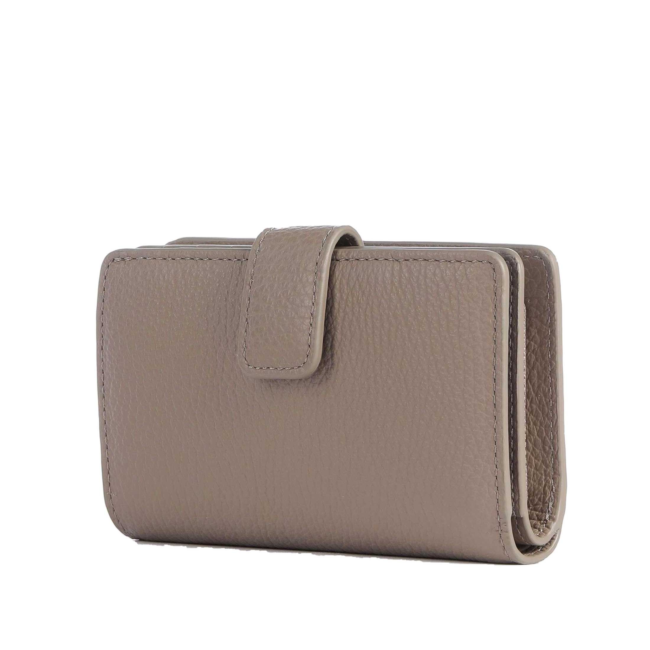 Coccinelle portafoglio metallic soft medium da donna