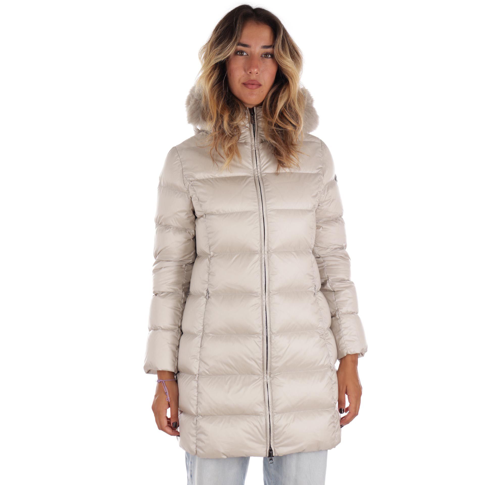 Colmar piumino lungo con pelliccia sintetica da donna