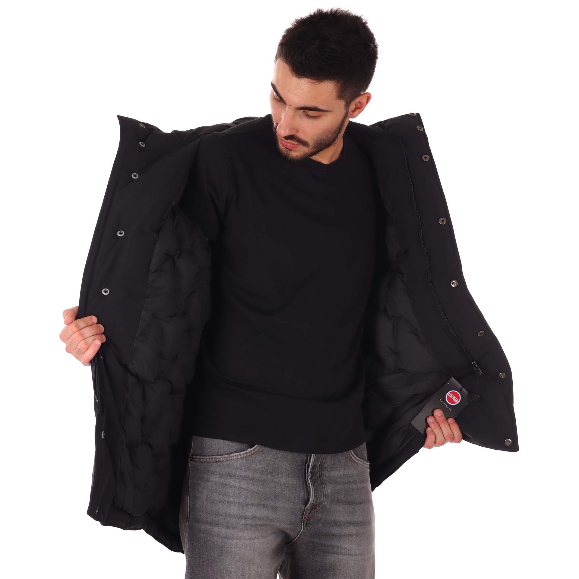 Colmar piumino lungo impermeabile interno seamless da uomo