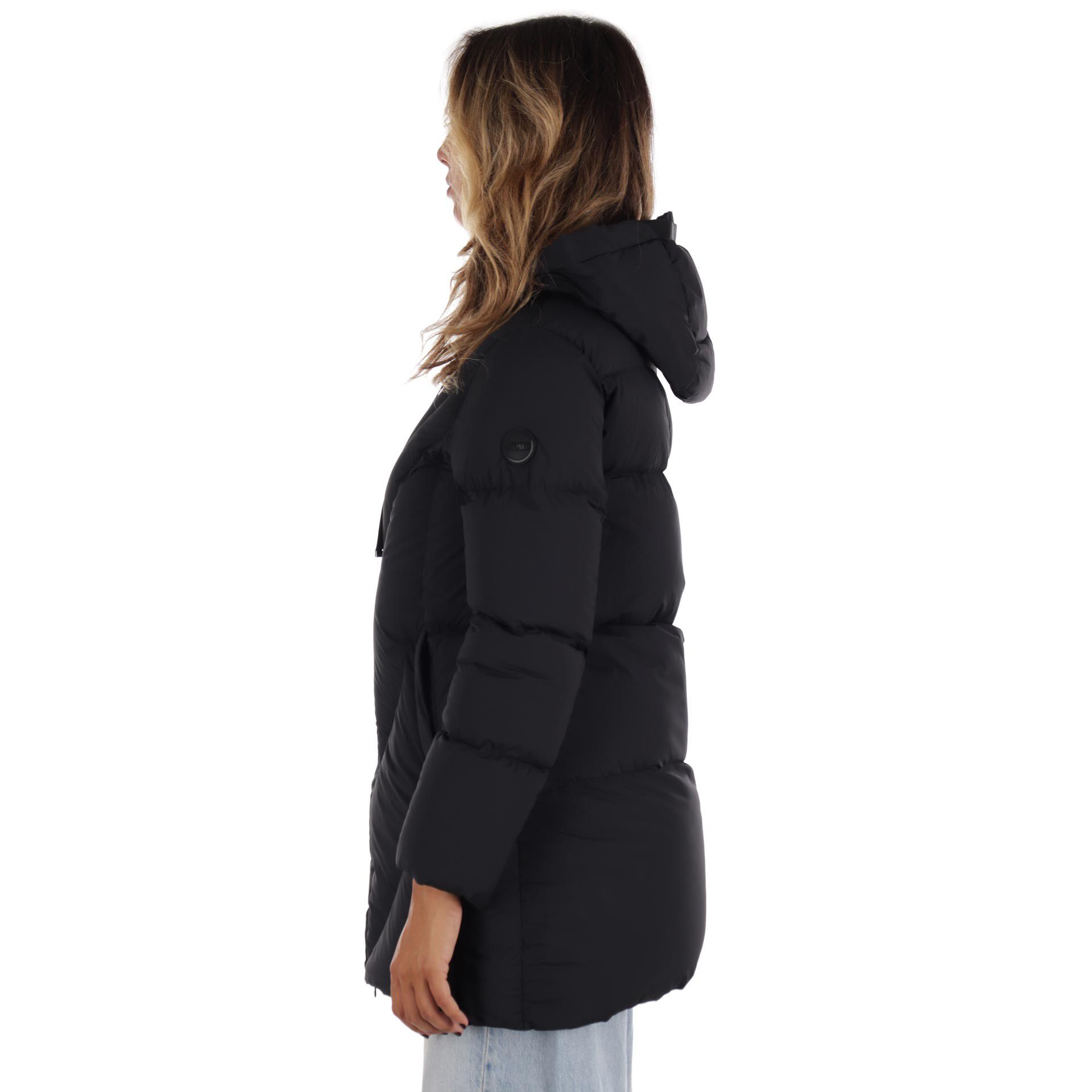 Colmar piumino lungo stretch con coulisse da donna