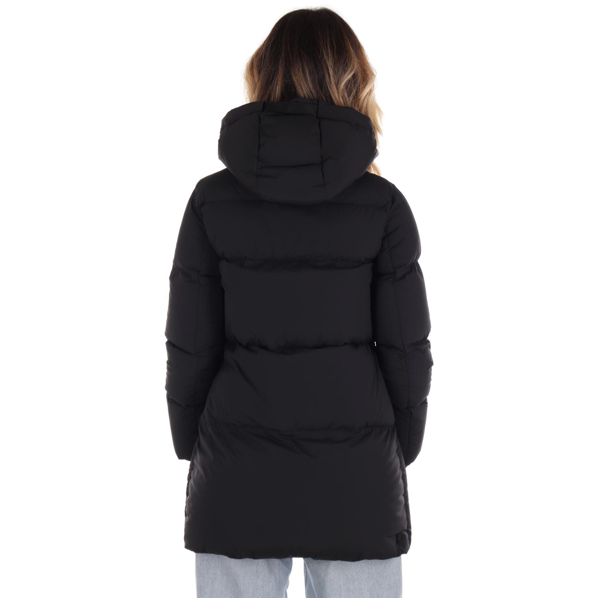 Colmar piumino lungo stretch con coulisse da donna